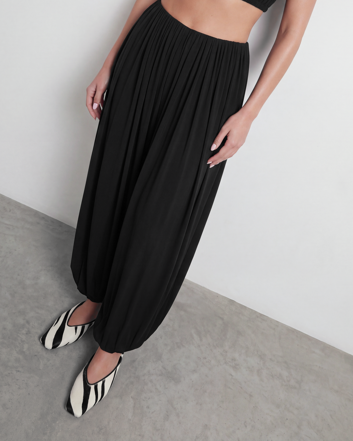 The Draped Balloon Pant