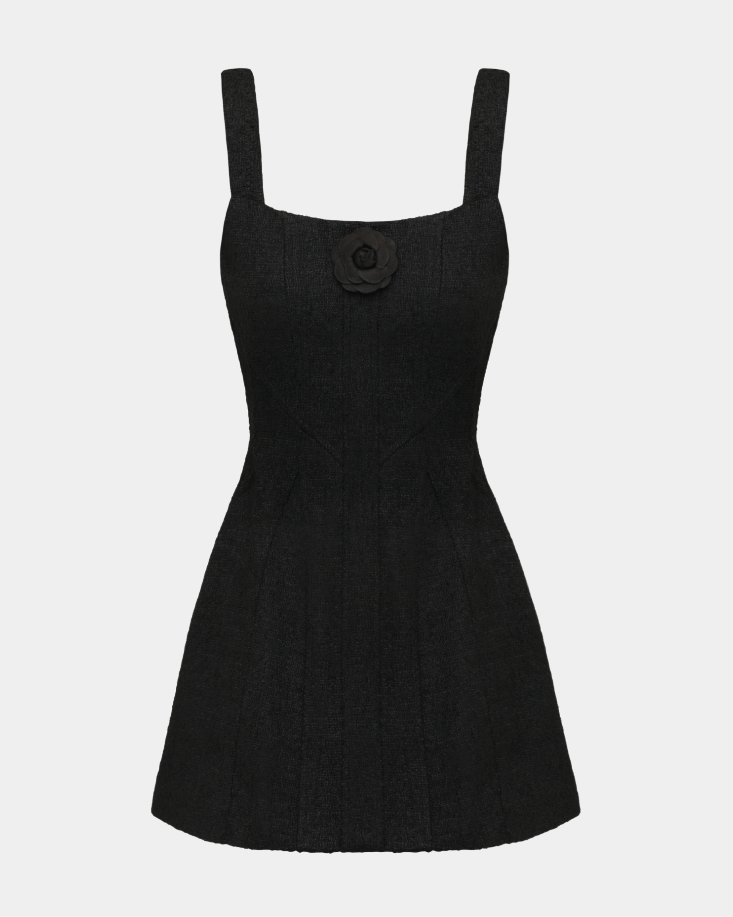 The Boucle Flower Mini Dress