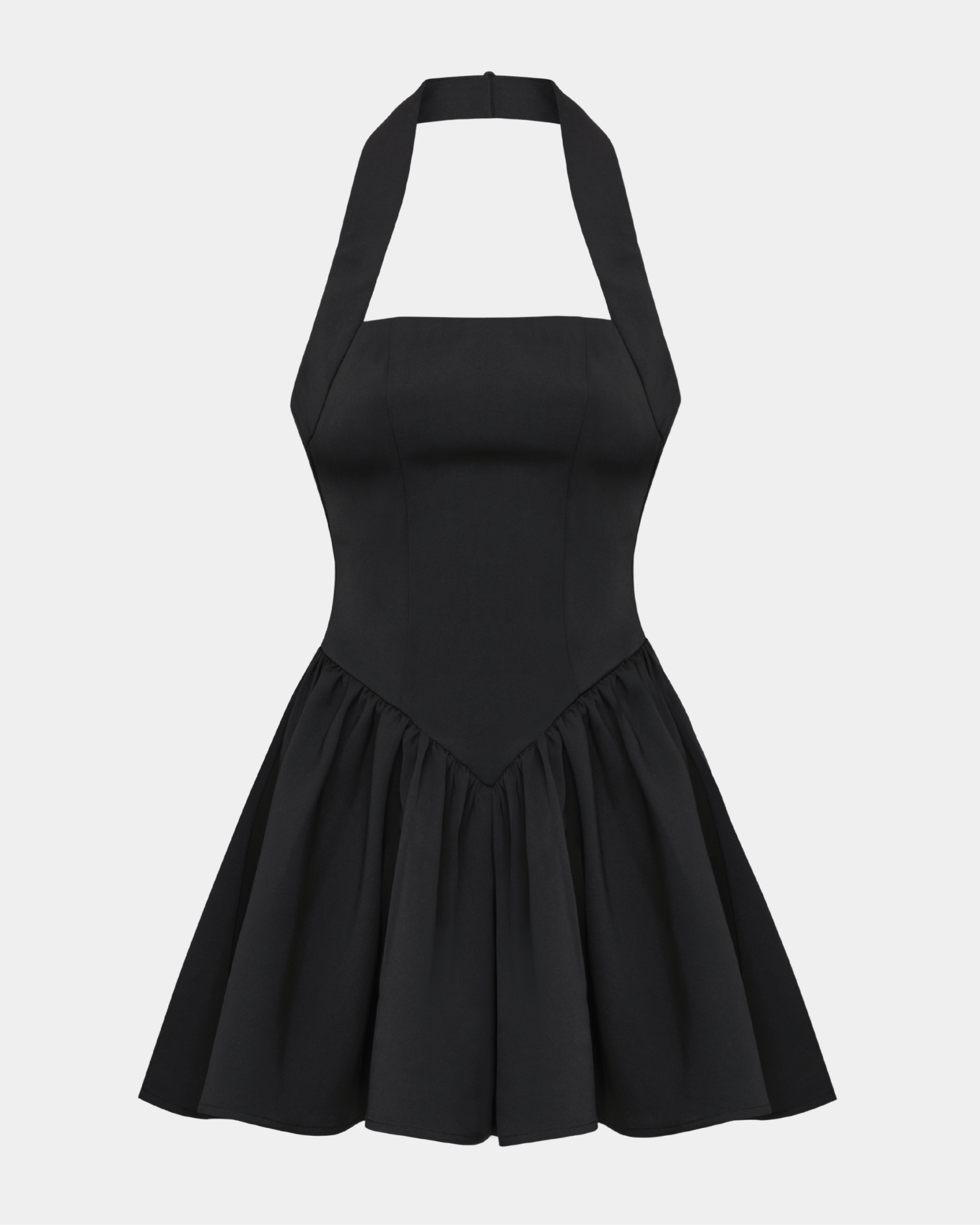 The Contour Halter Mini Dress