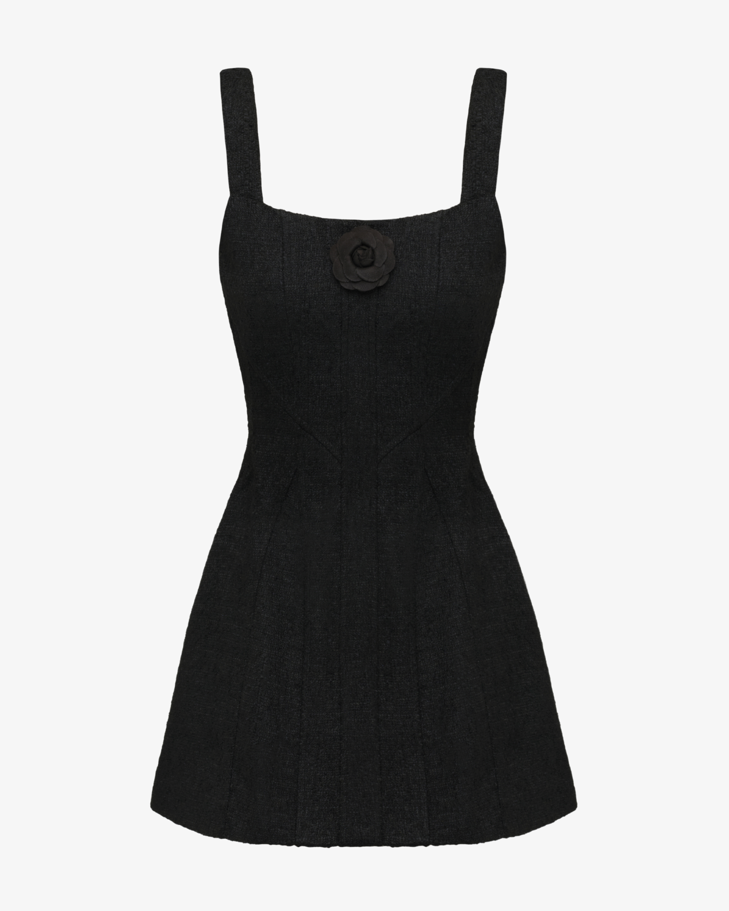 The Boucle Flower Mini Dress