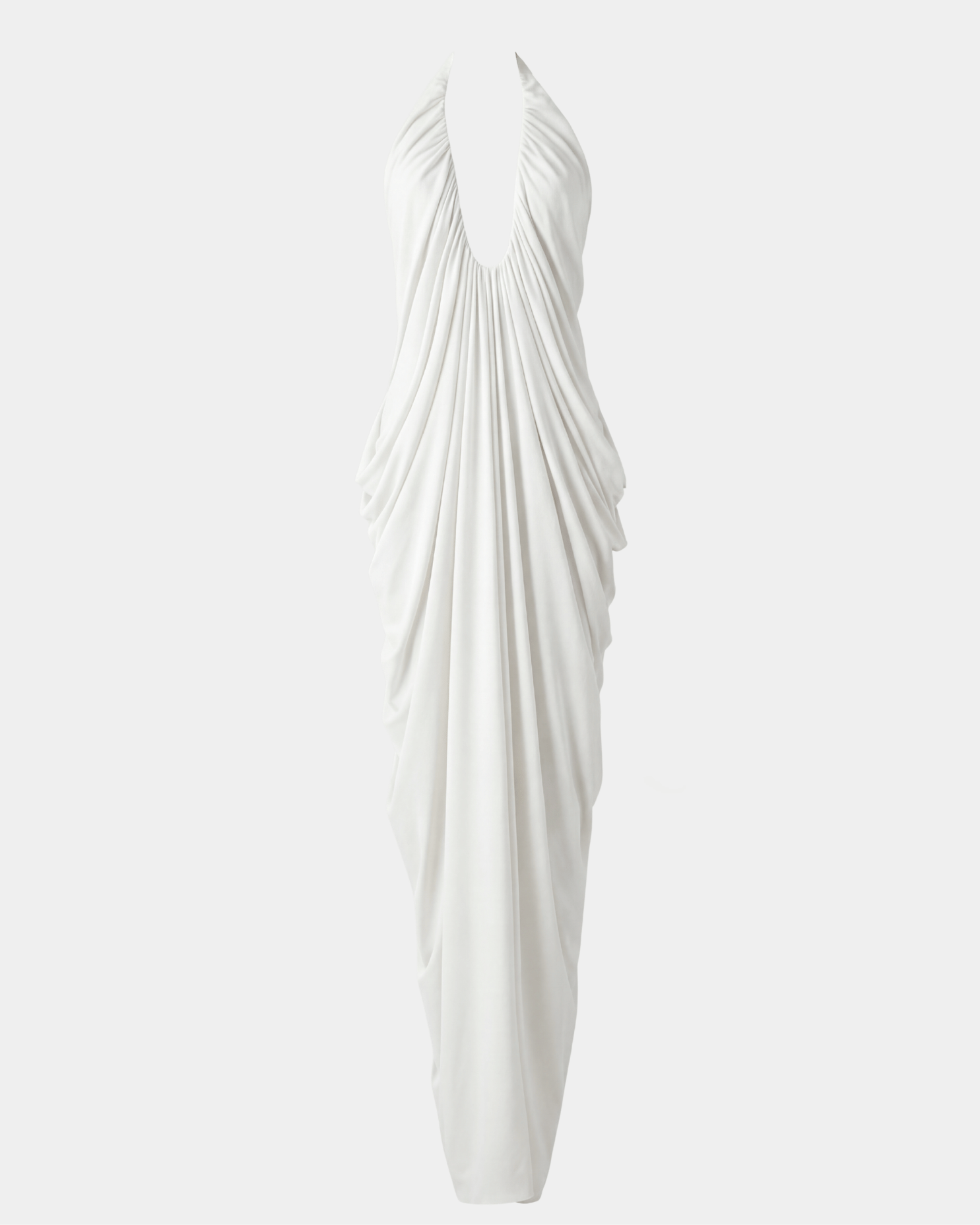 The Draped Halter Gown