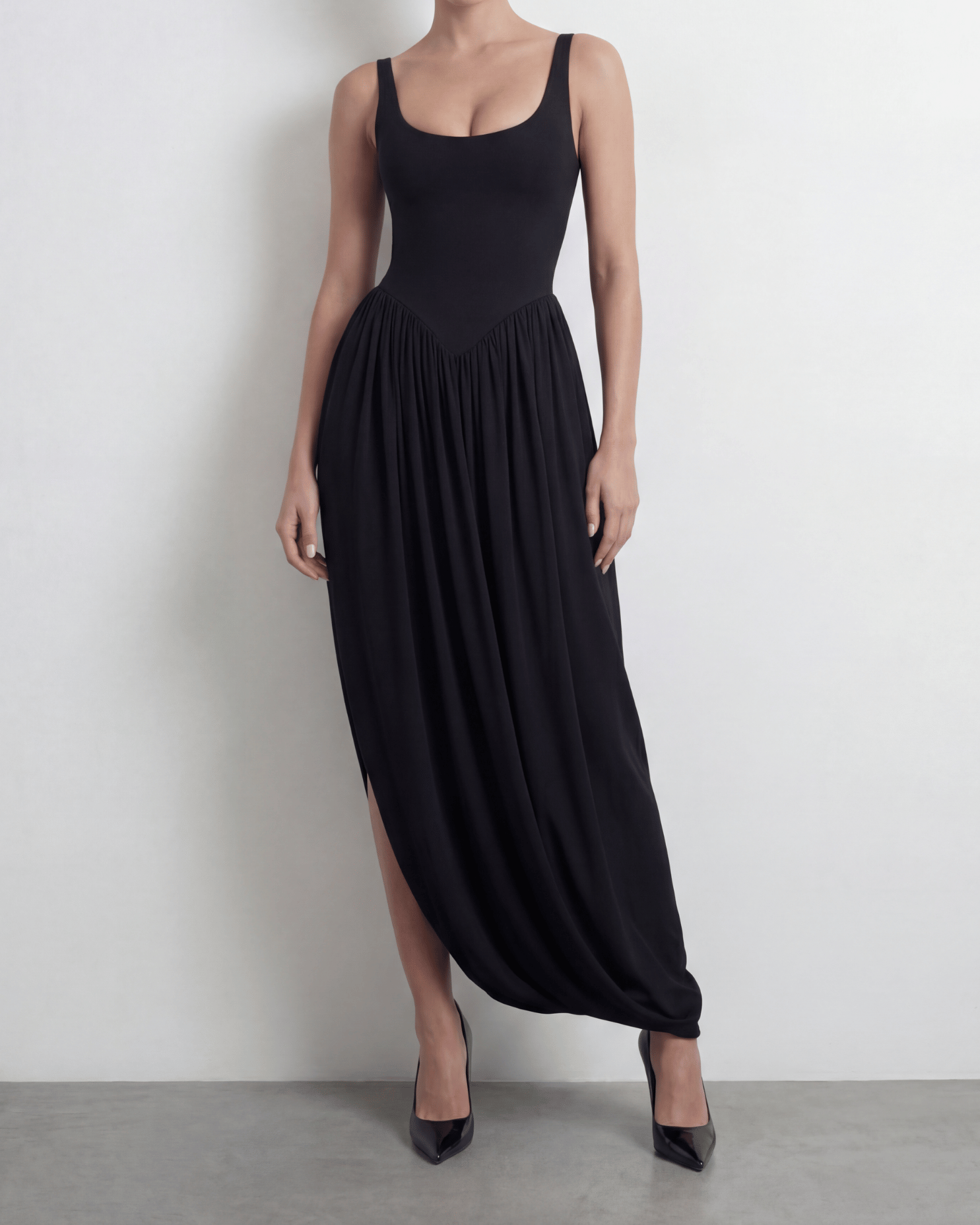 The Sculpt Drape Maxi Dress