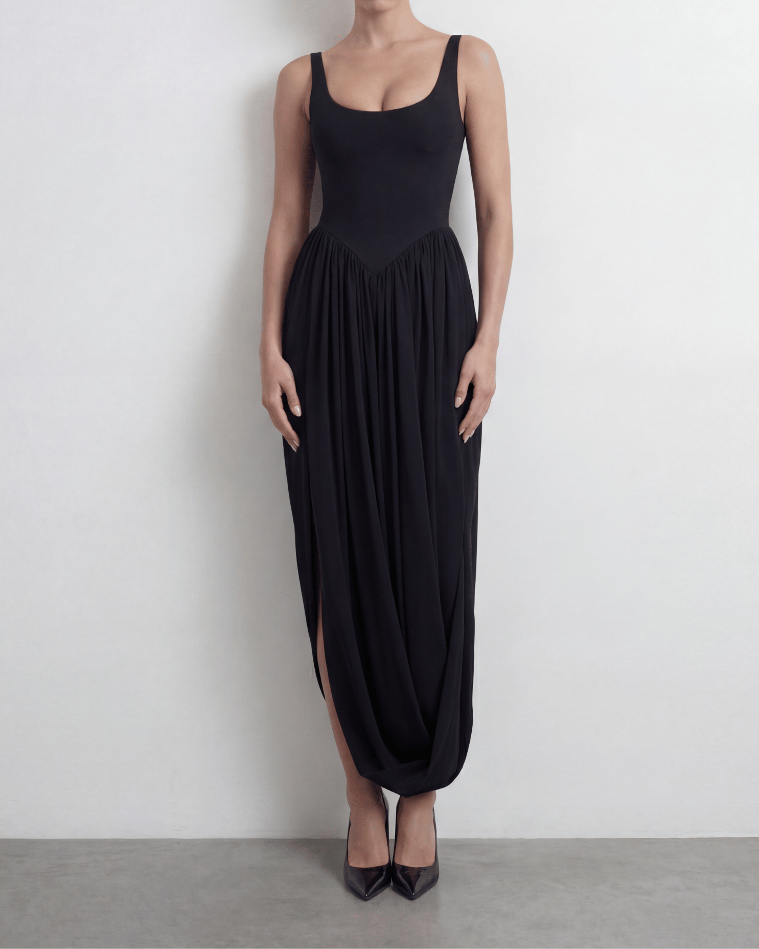 The Sculpt Drape Maxi Dress