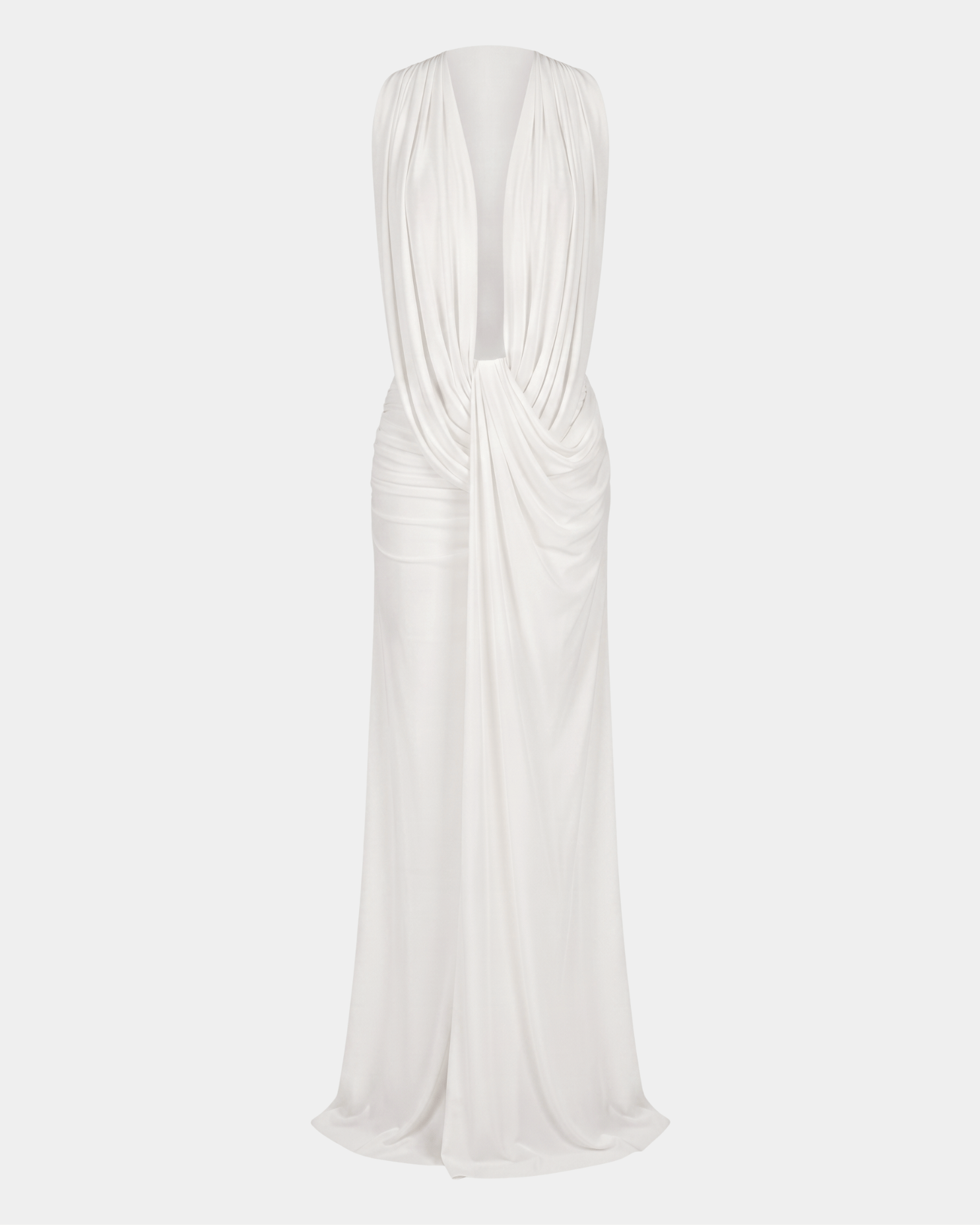 The Plunge Drape Gown