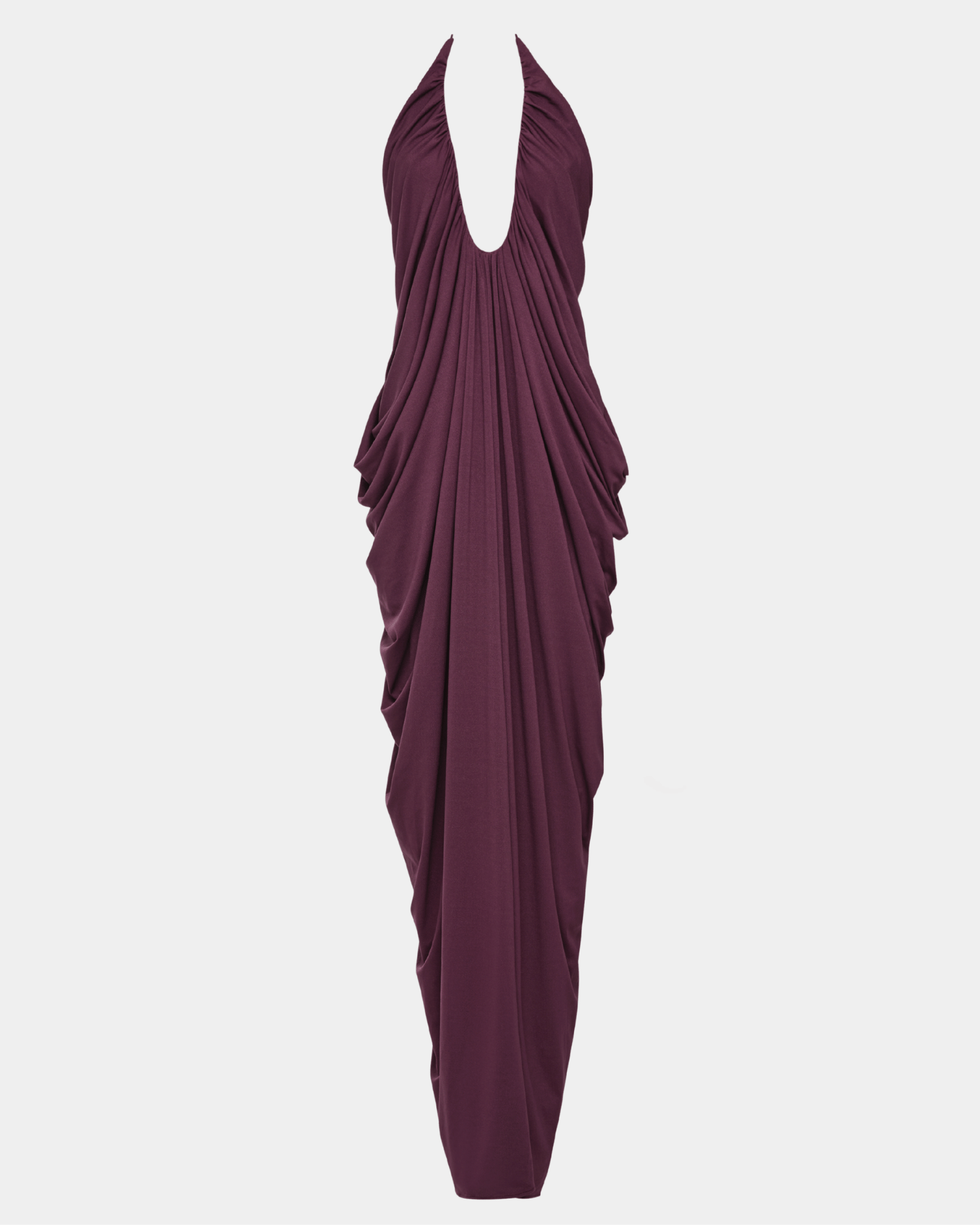 The Draped Halter Gown