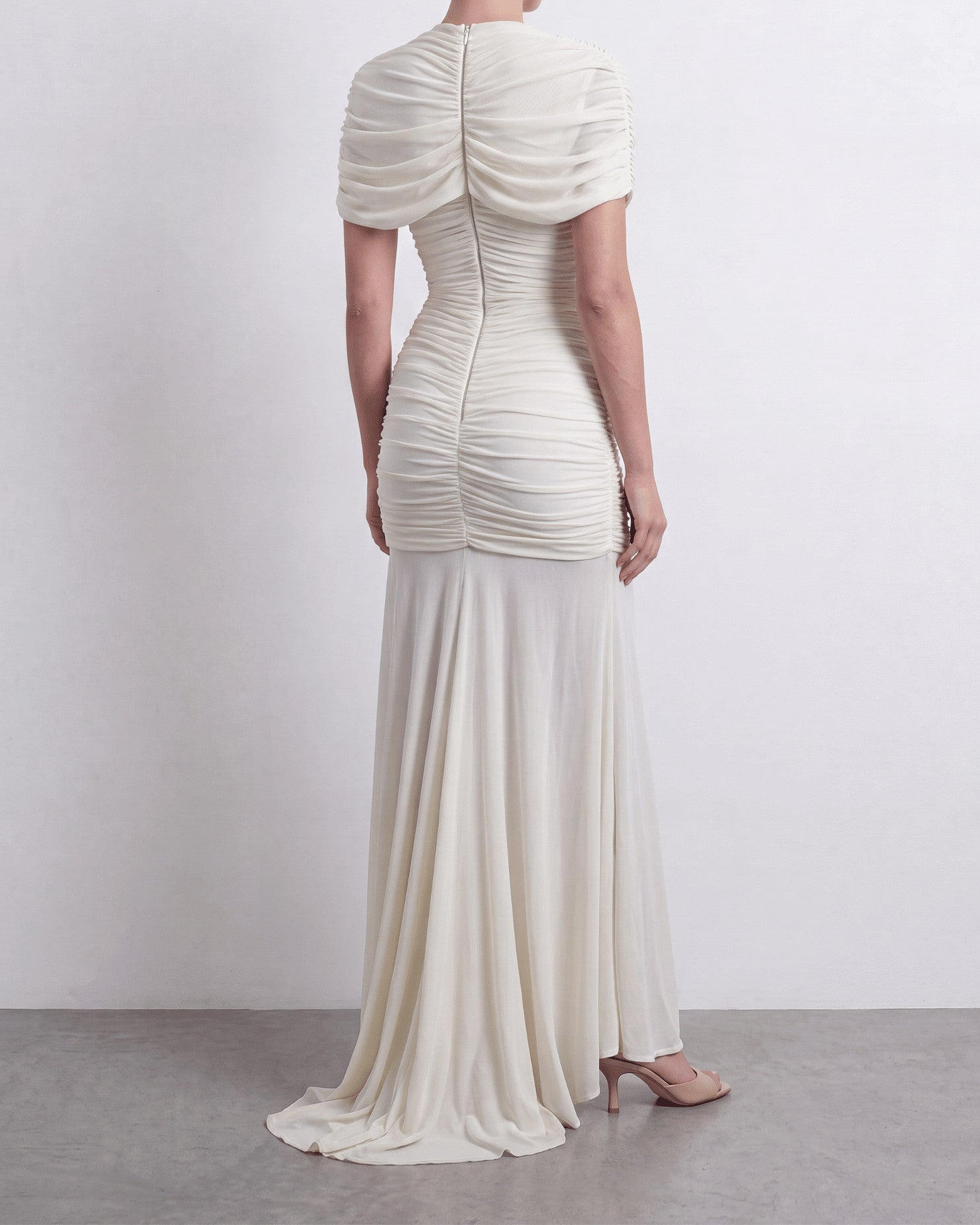 The Draped Shoulder Gown