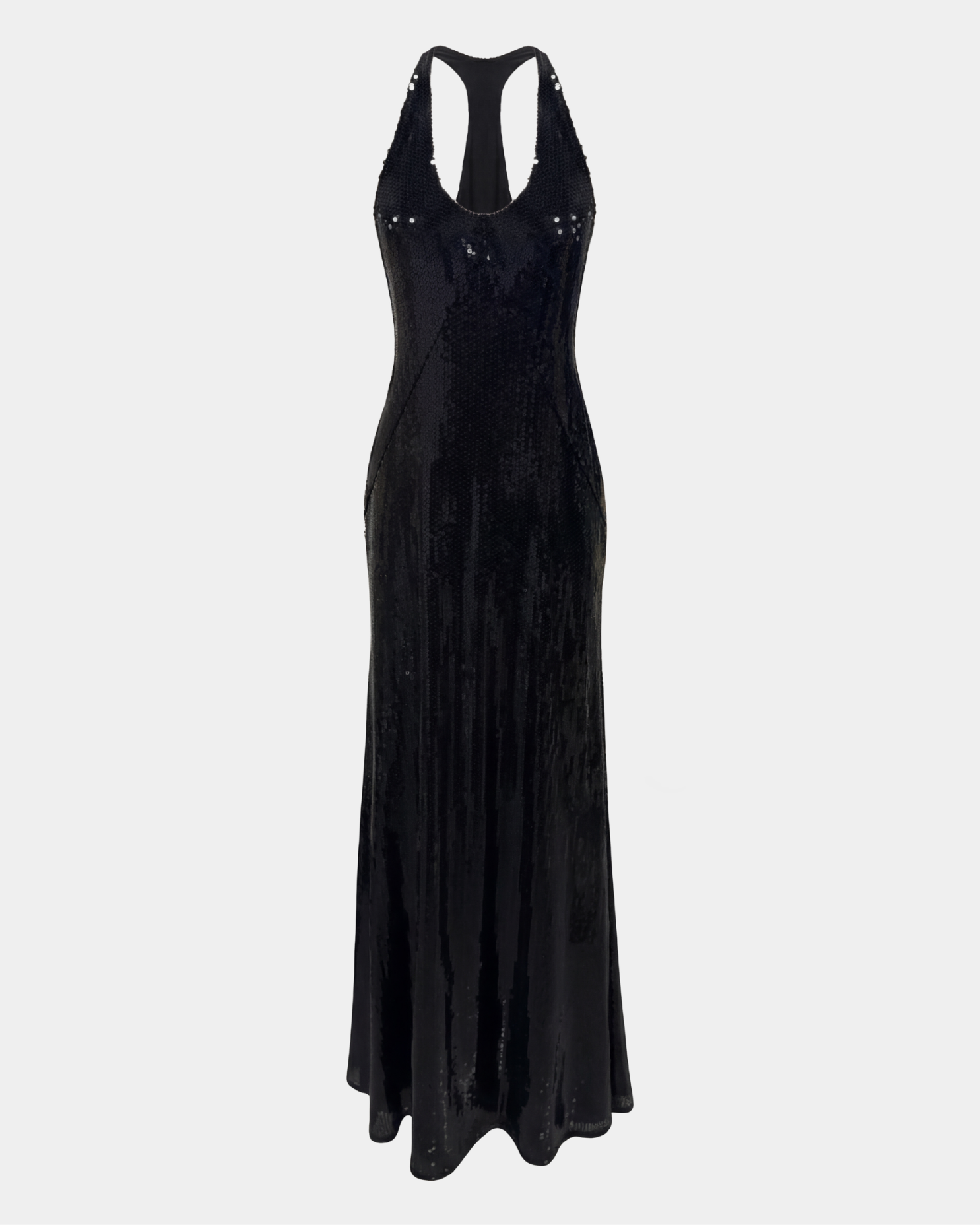 deep plunge black dress SERPENTI PLUNGE MIDI DRESS IN BLACK – AKIRA