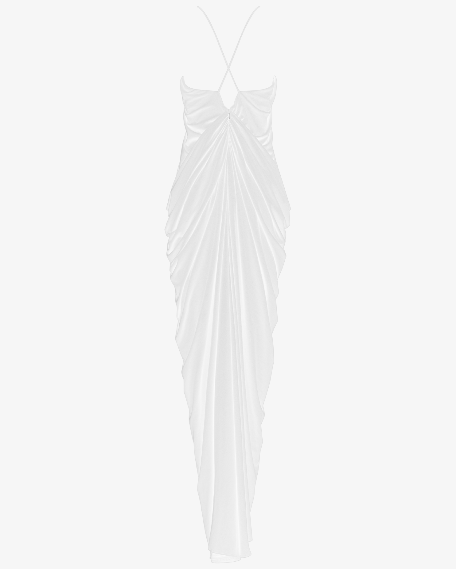 The Draped Halter Gown