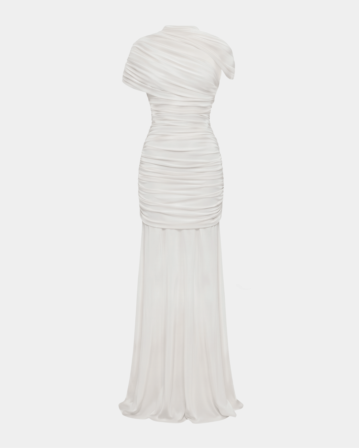 The Draped Shoulder Gown