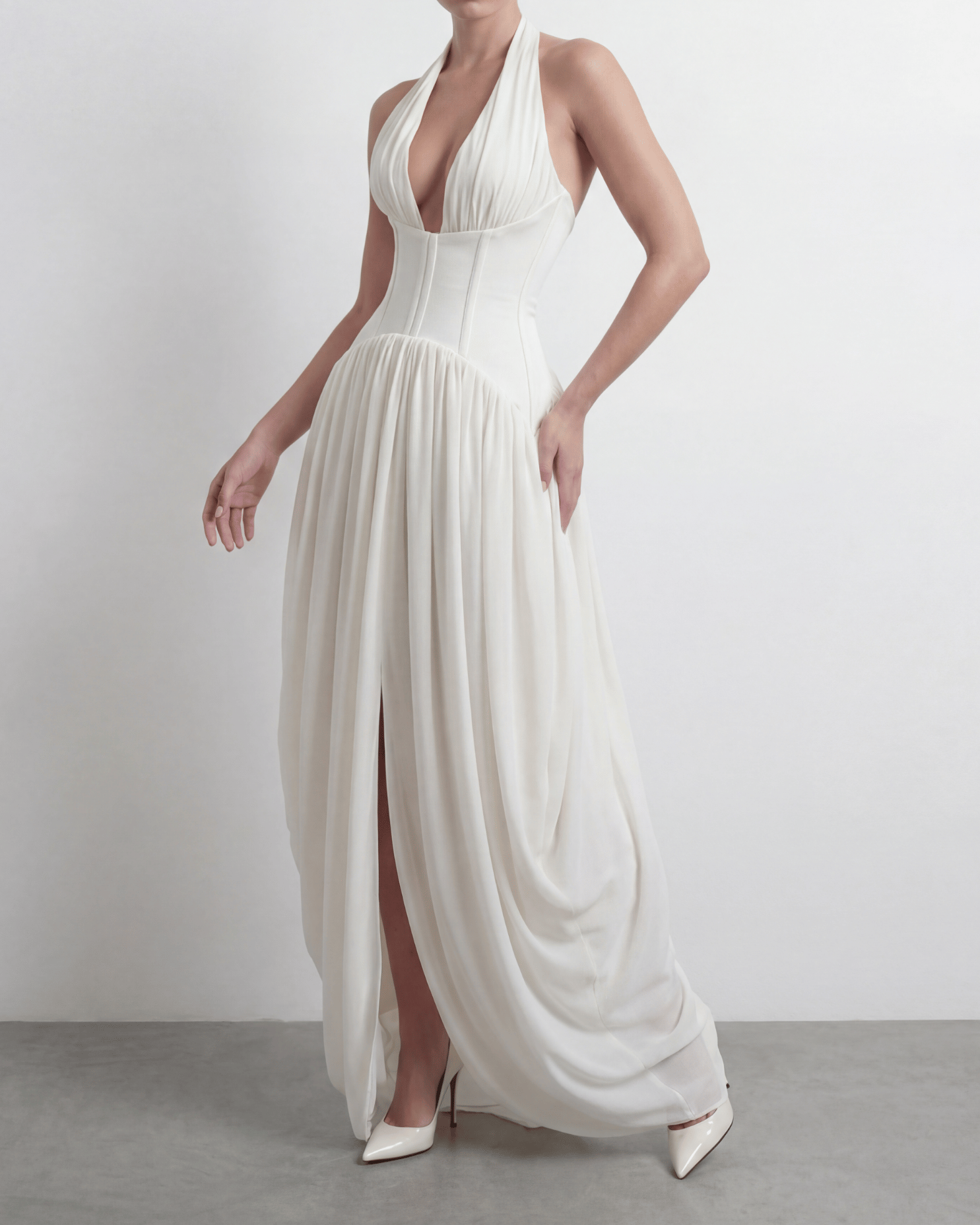 The Halter Corset Gown