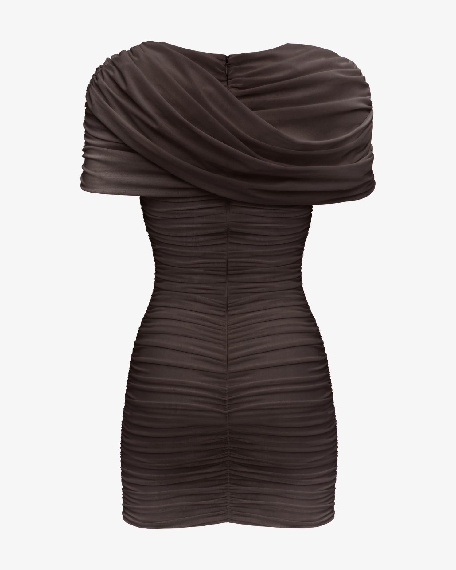 The Draped Shoulder Mini Dress