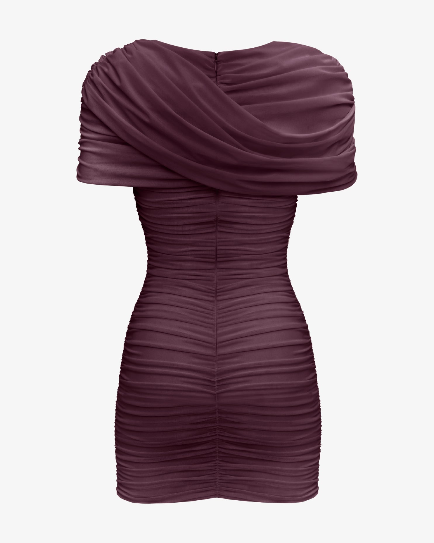 The Draped Shoulder Mini Dress