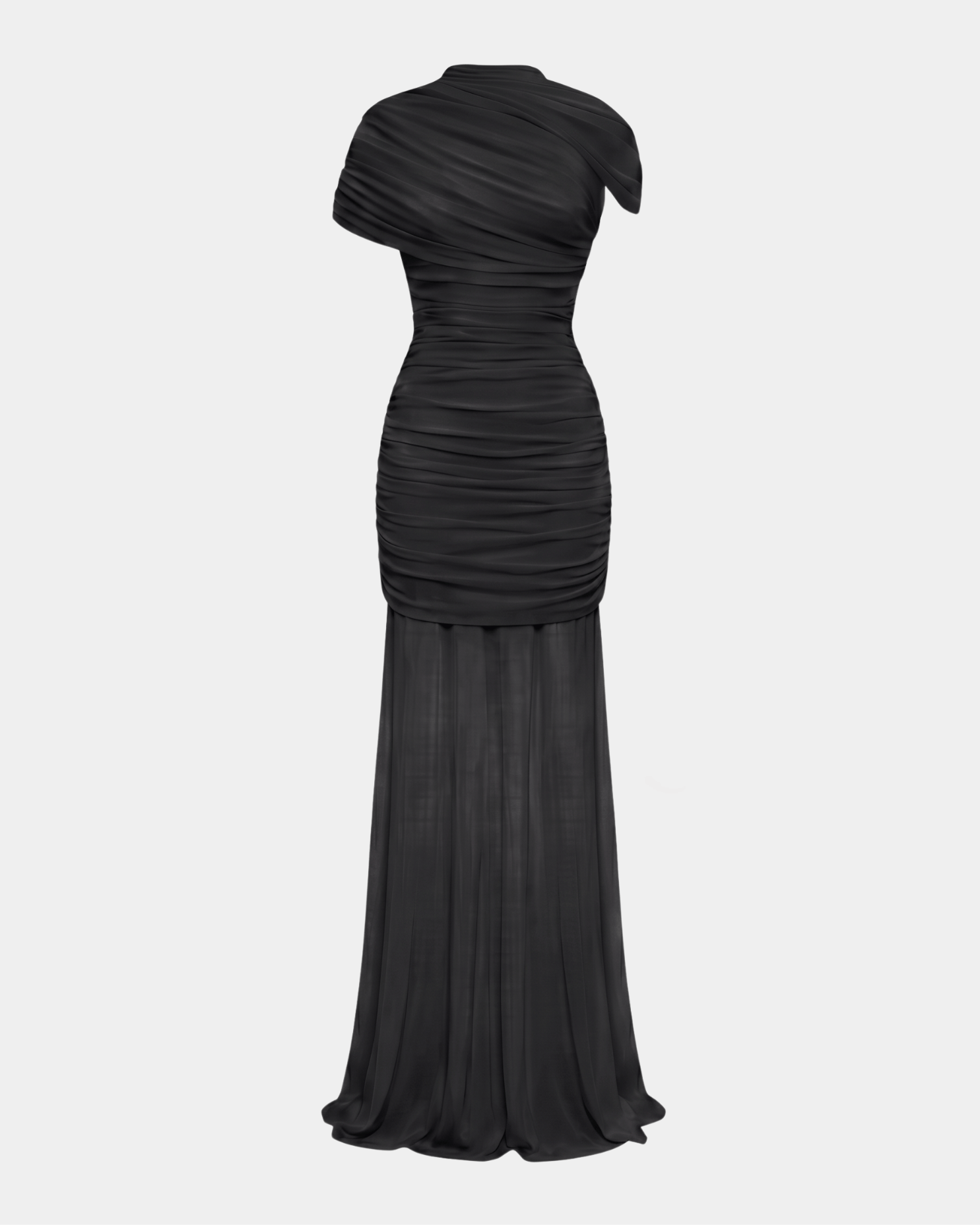 The Draped Shoulder Gown
