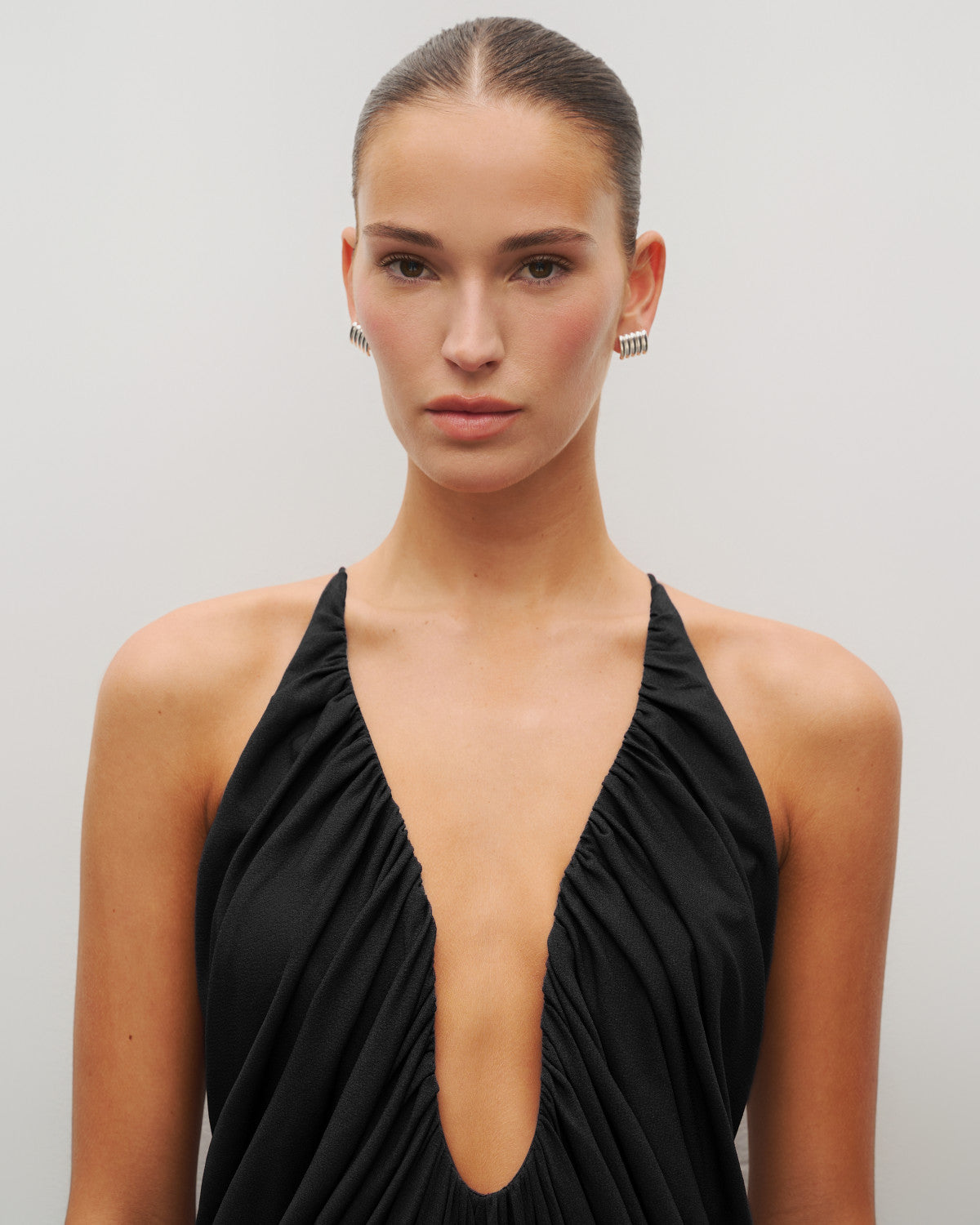 The Draped Halter Gown