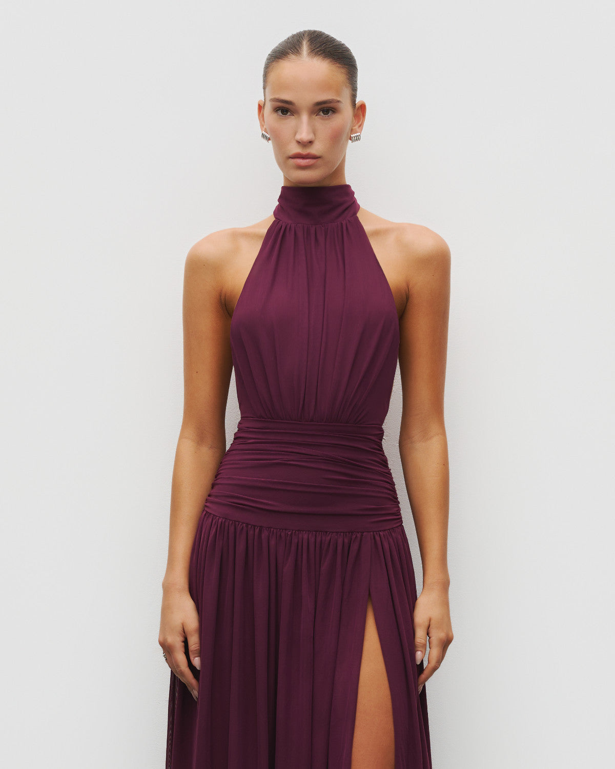The Halter Slit Gown