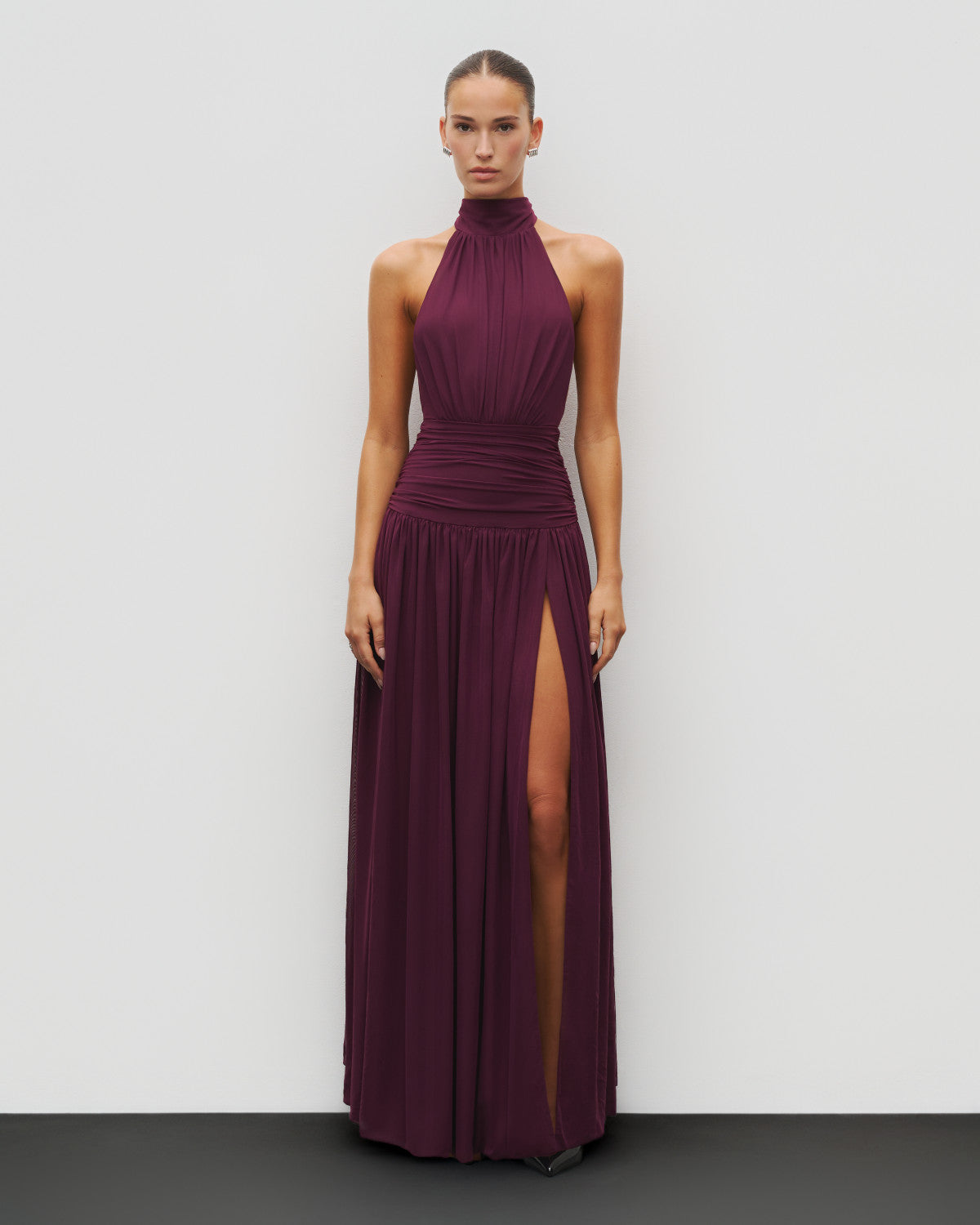 The Halter Slit Gown