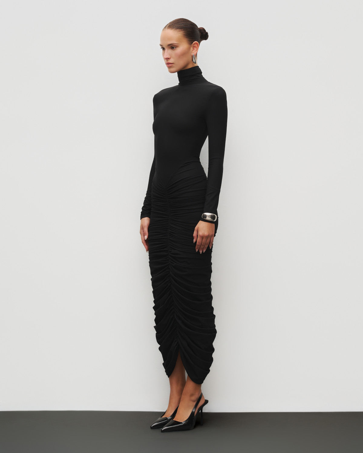 The Ruched Maxi Dress