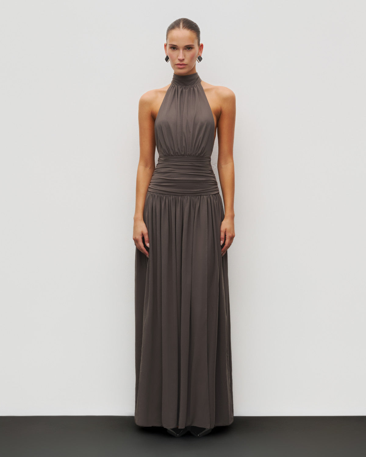 The Halter Slit Gown
