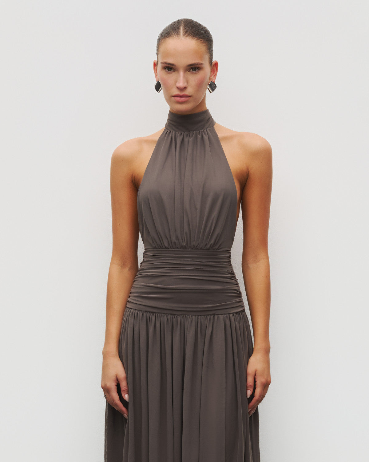 The Halter Slit Gown