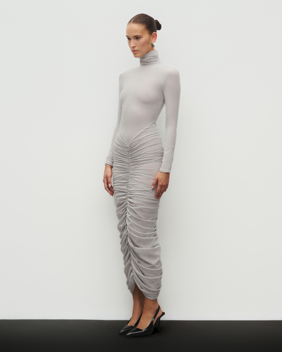 The Ruched Maxi Dress