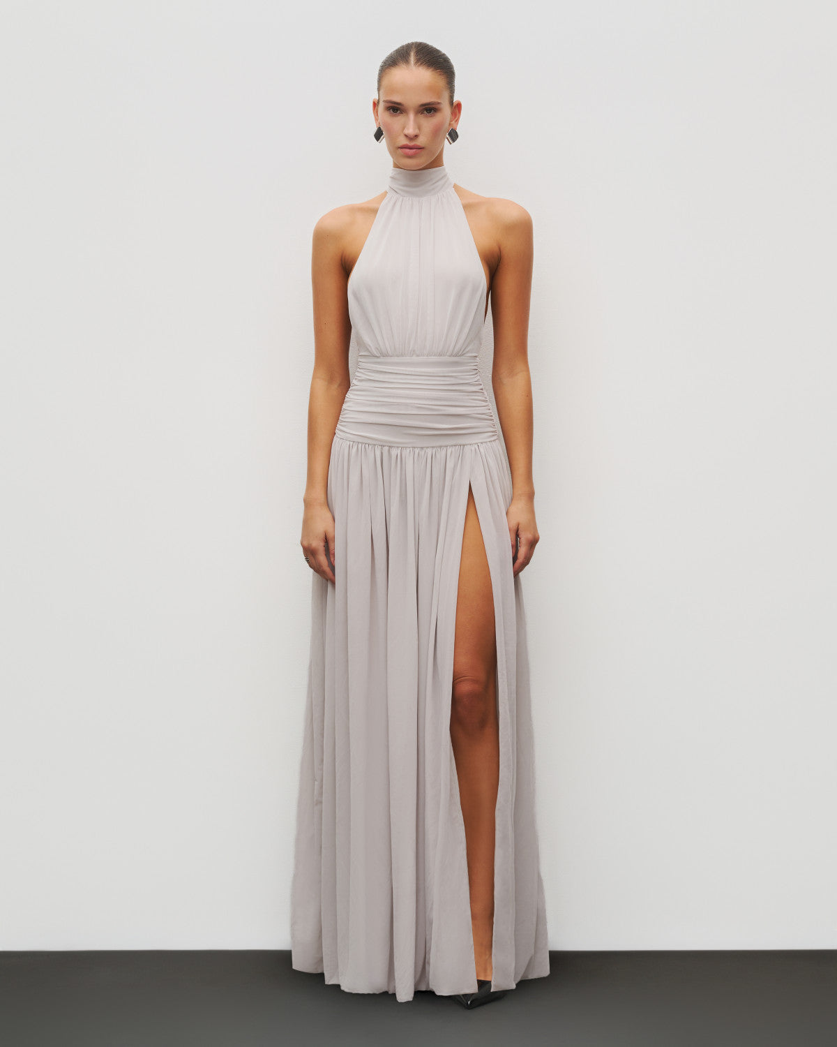 The Halter Slit Gown