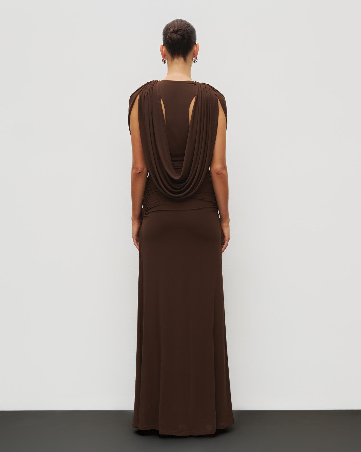 The Plunge Drape Gown