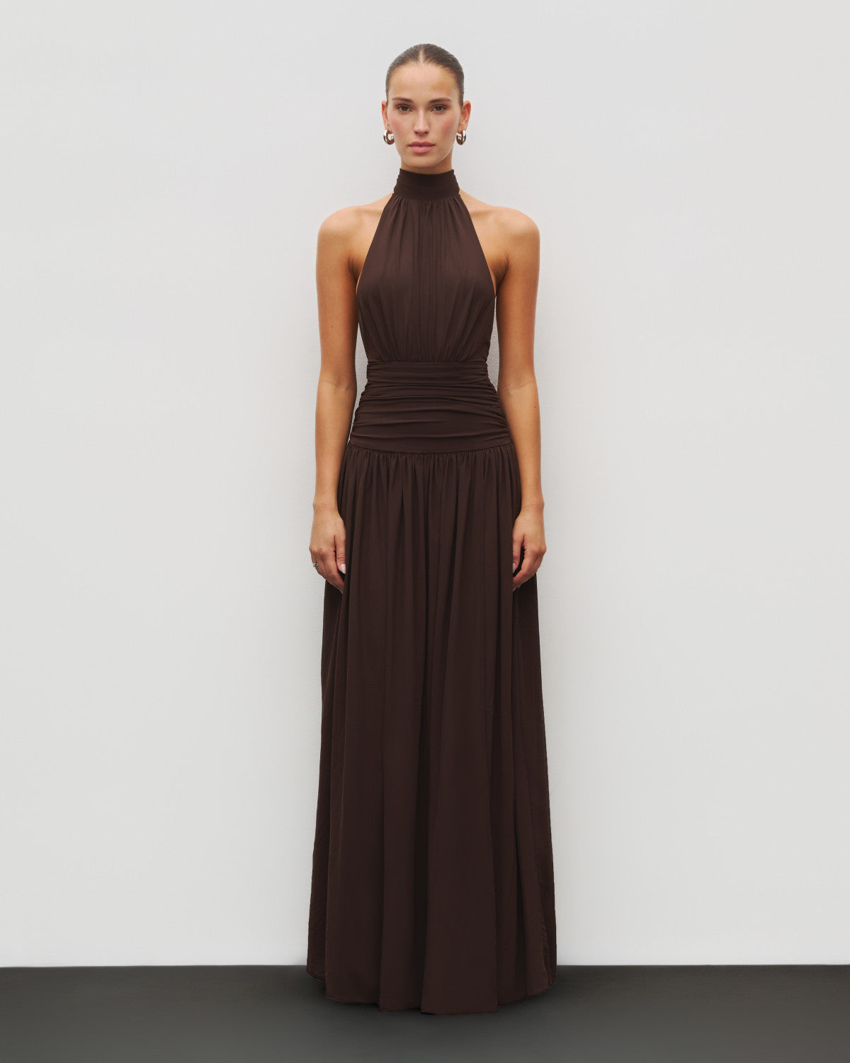 The Halter Slit Gown