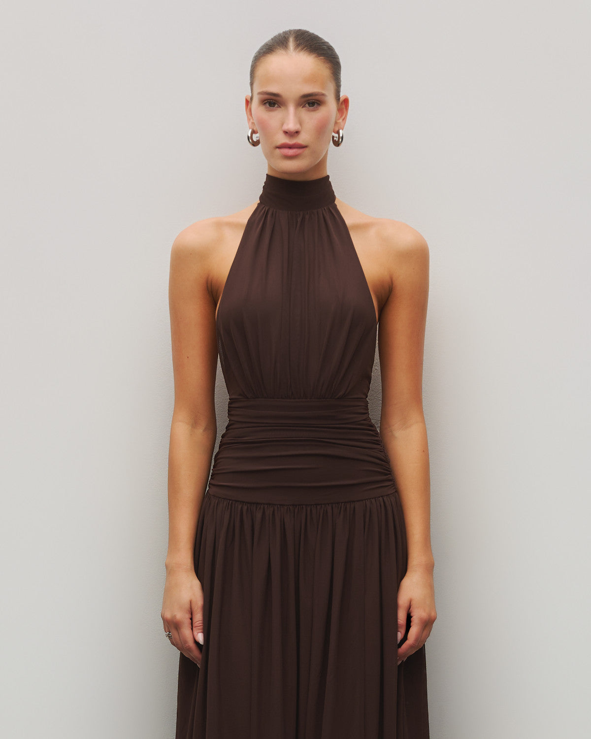 The Halter Slit Gown