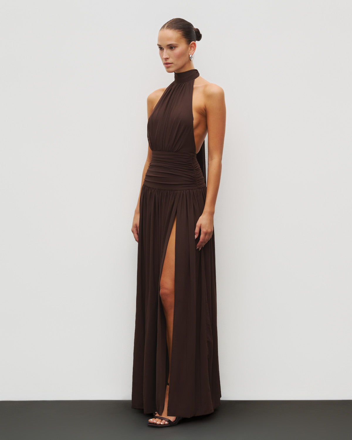 The Halter Slit Gown