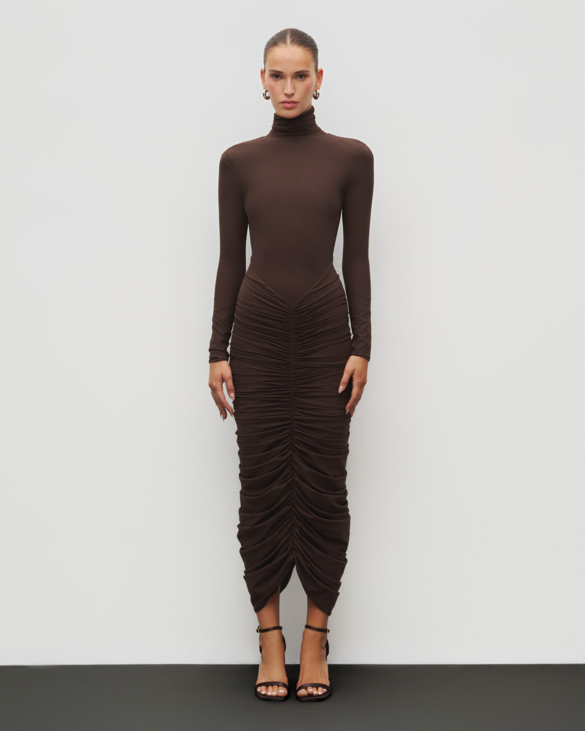 The Ruched Maxi Dress
