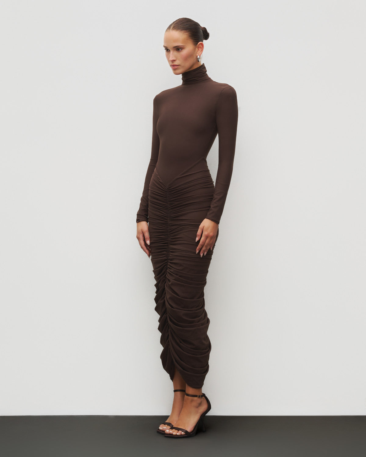 The Ruched Maxi Dress