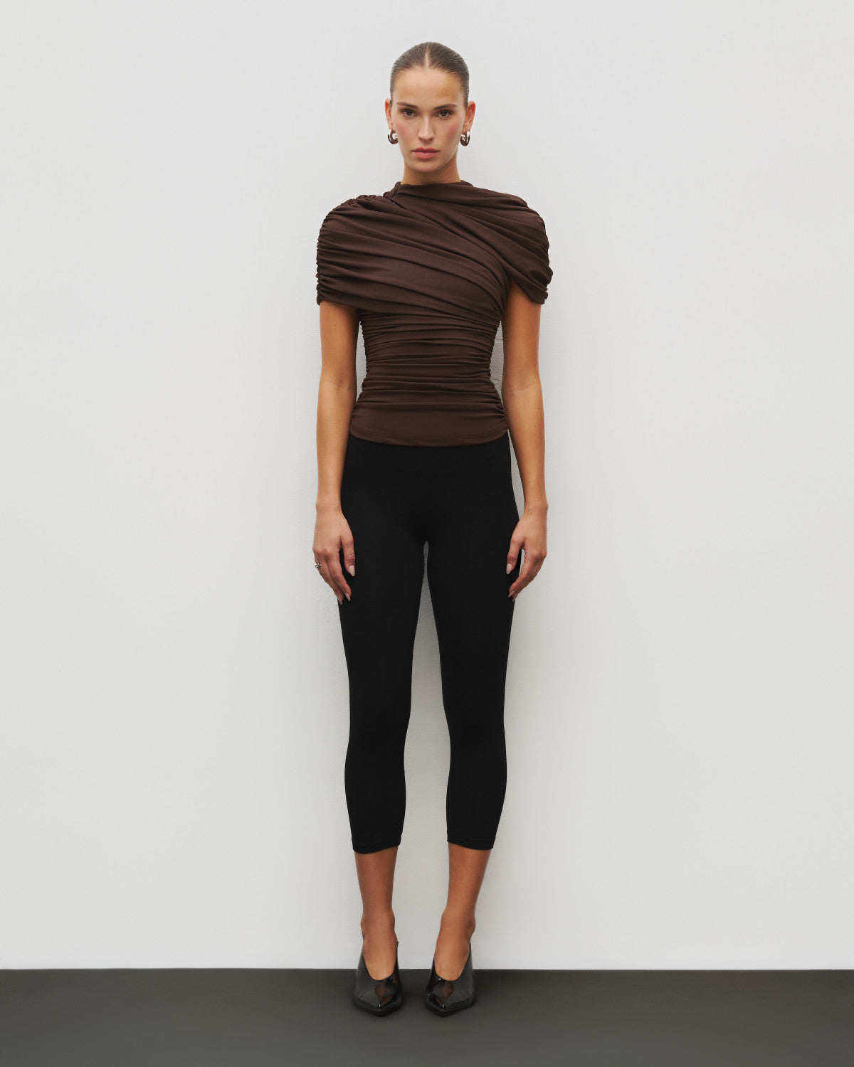 The Draped Shoulder Top