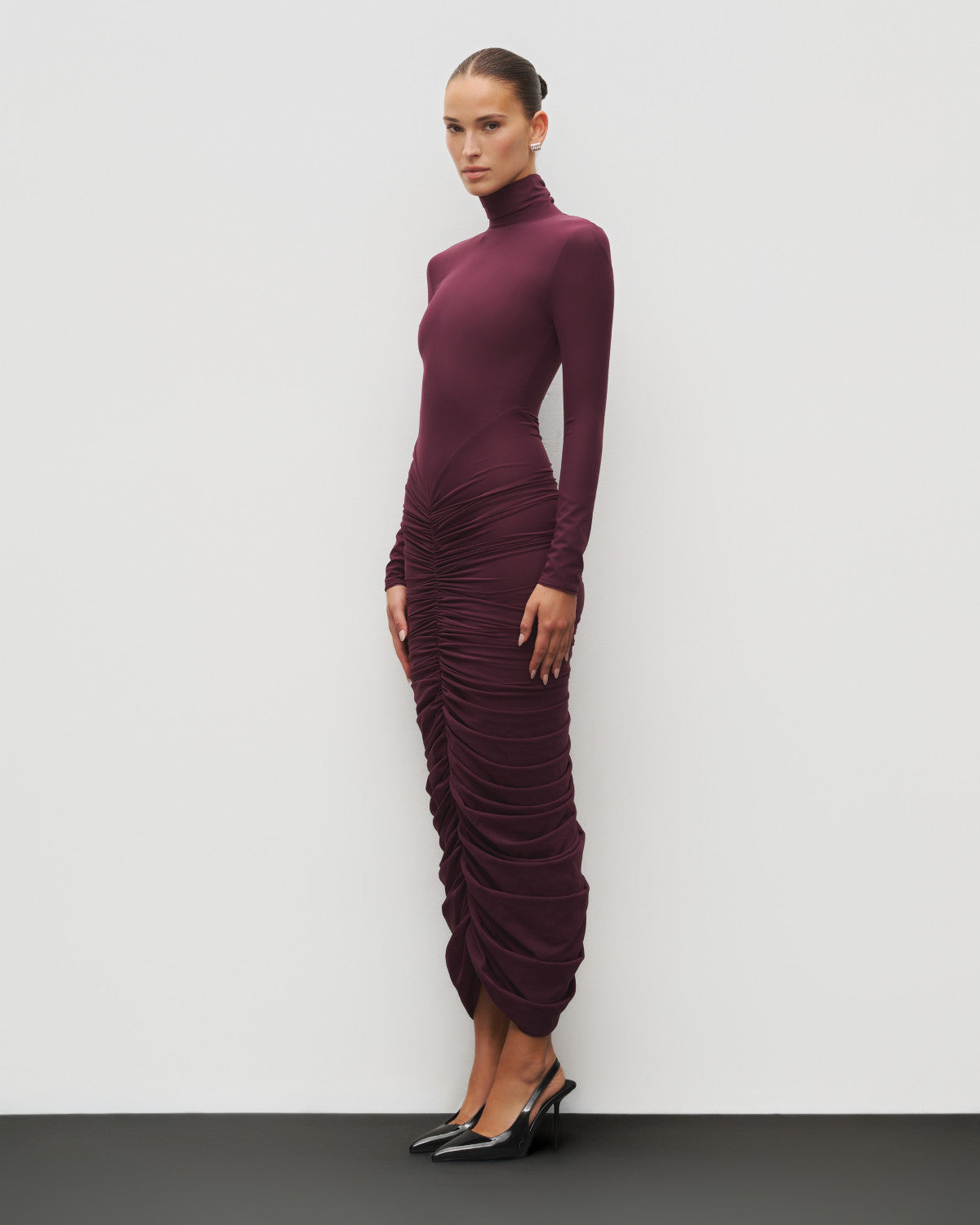 The Ruched Maxi Dress