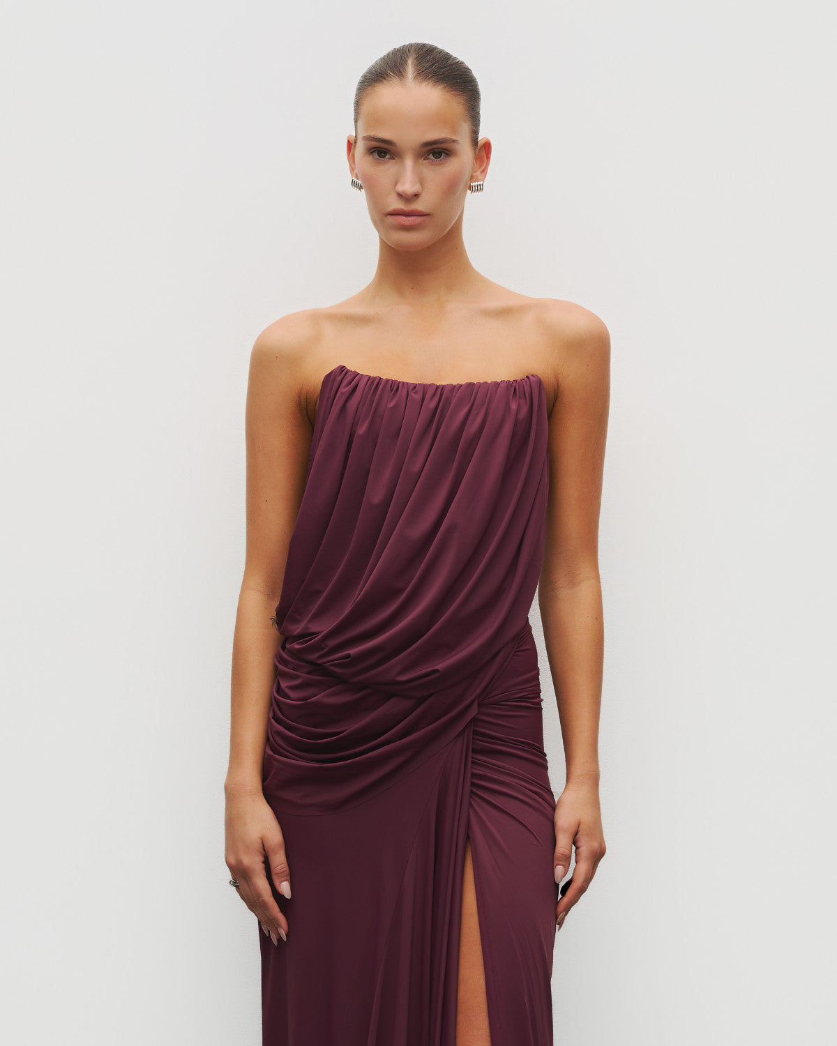 The Gathered Drape Gown