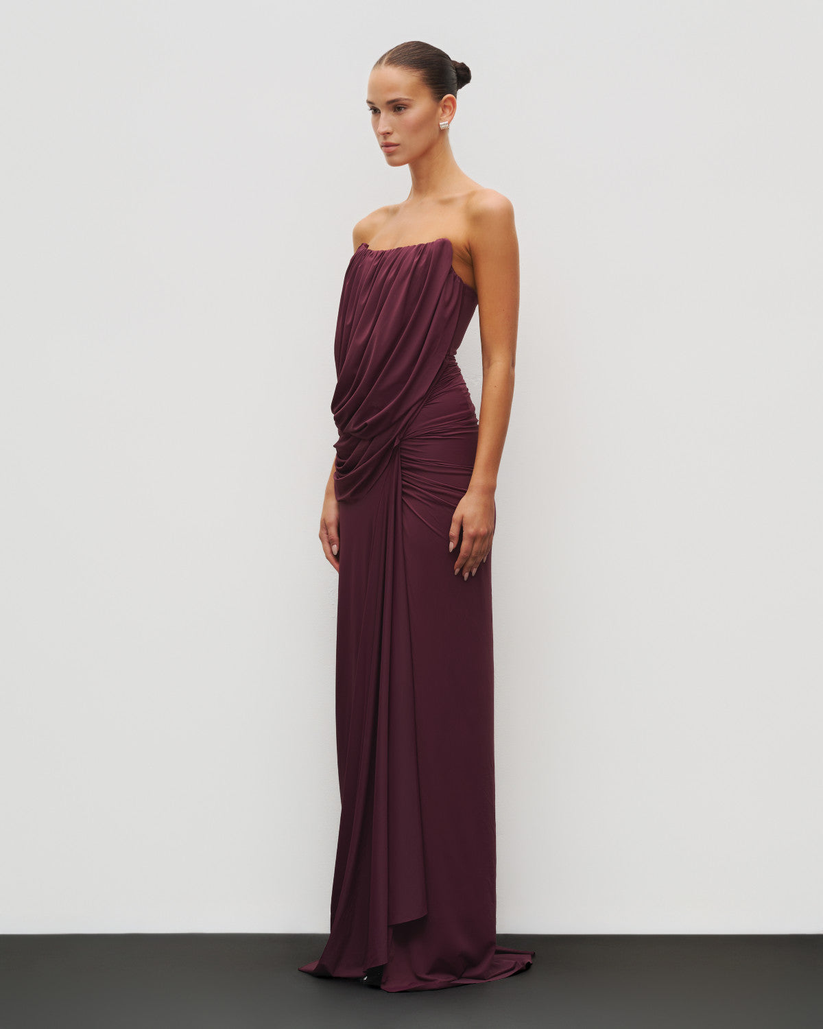 The Gathered Drape Gown