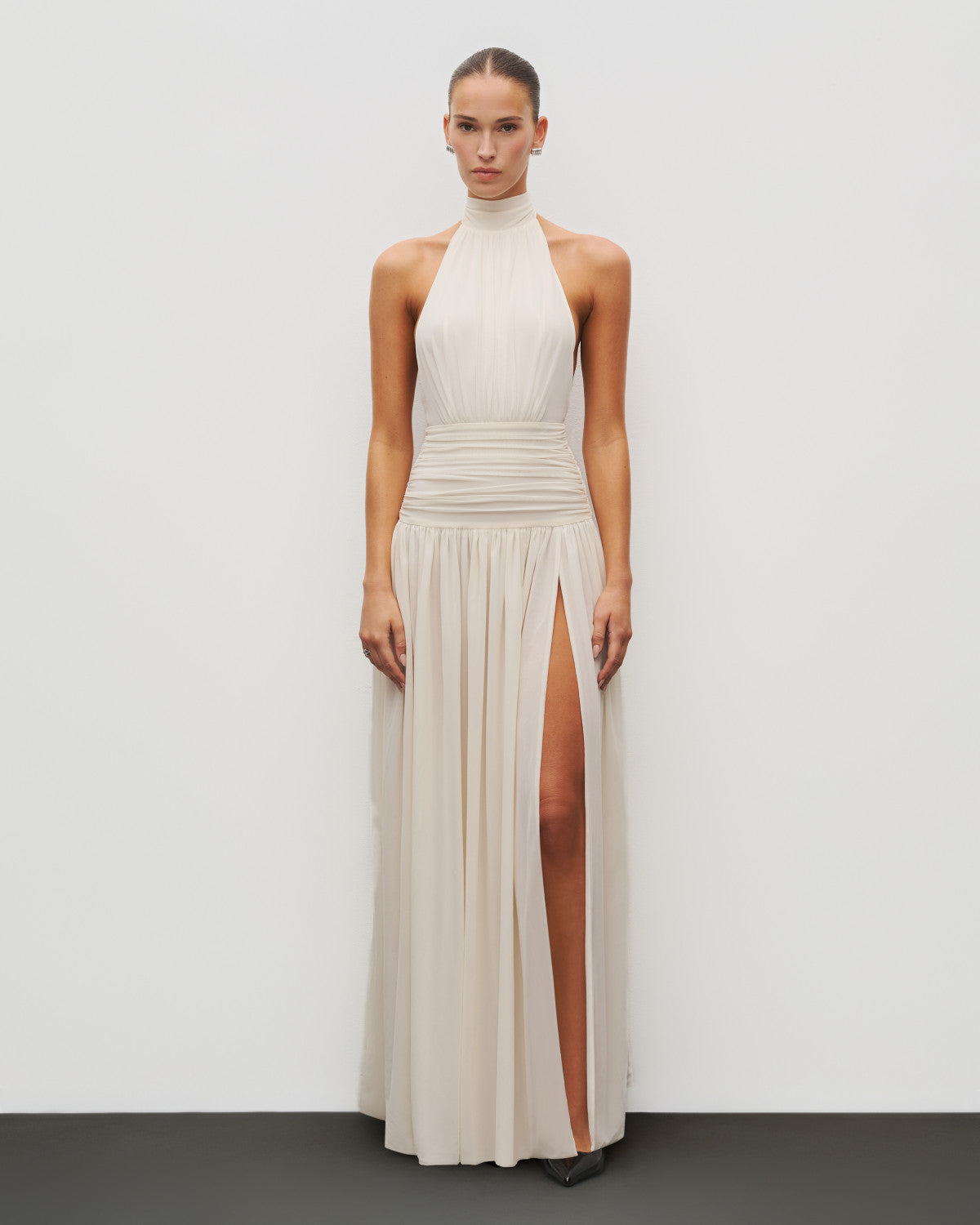 The Halter Slit Gown
