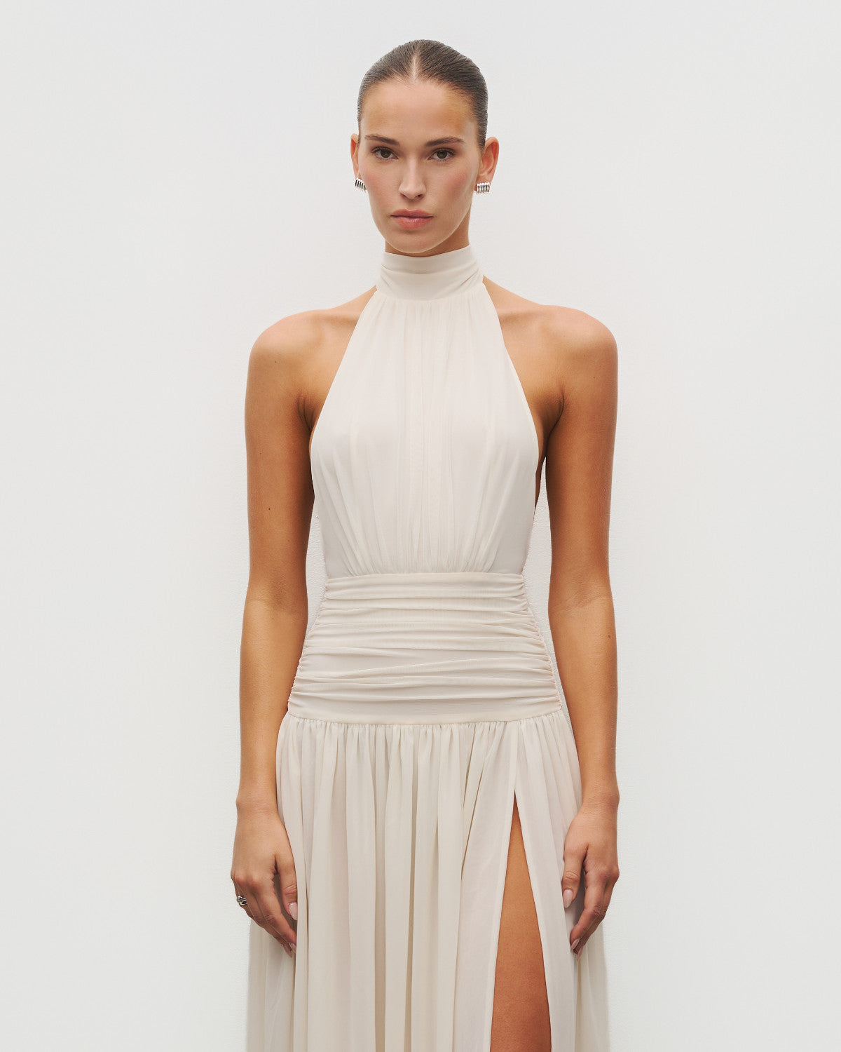 The Halter Slit Gown