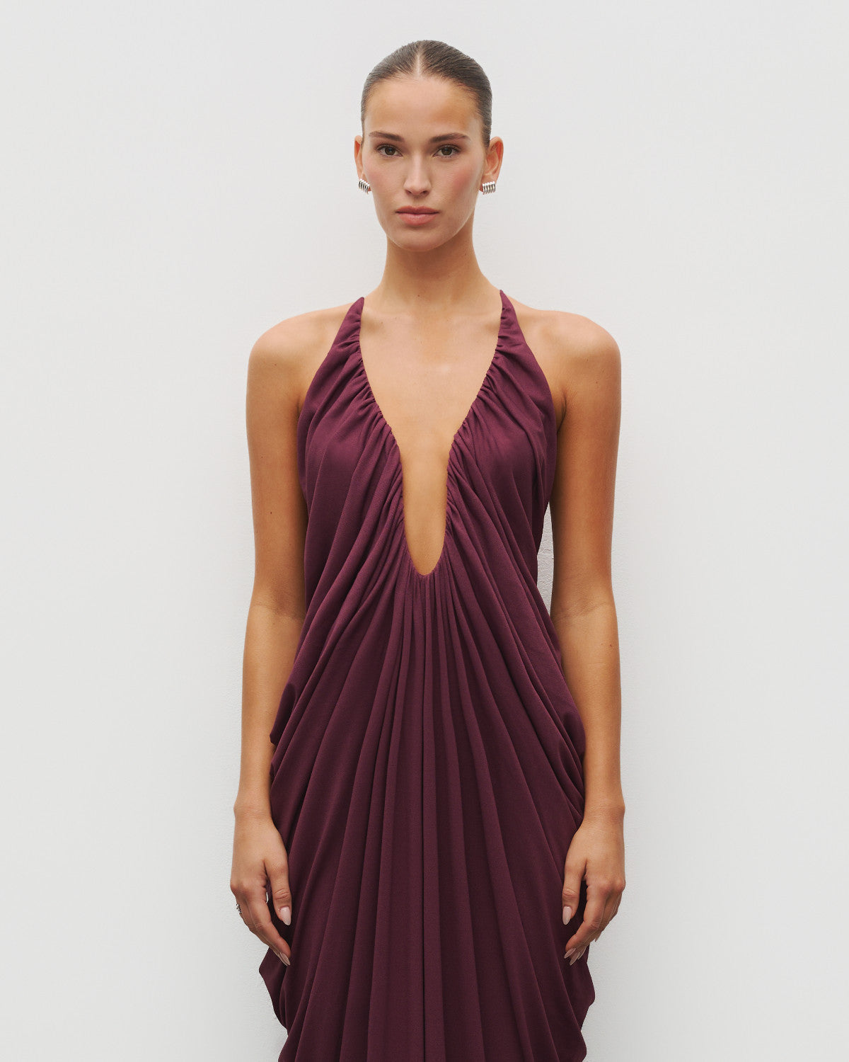 The Draped Halter Gown