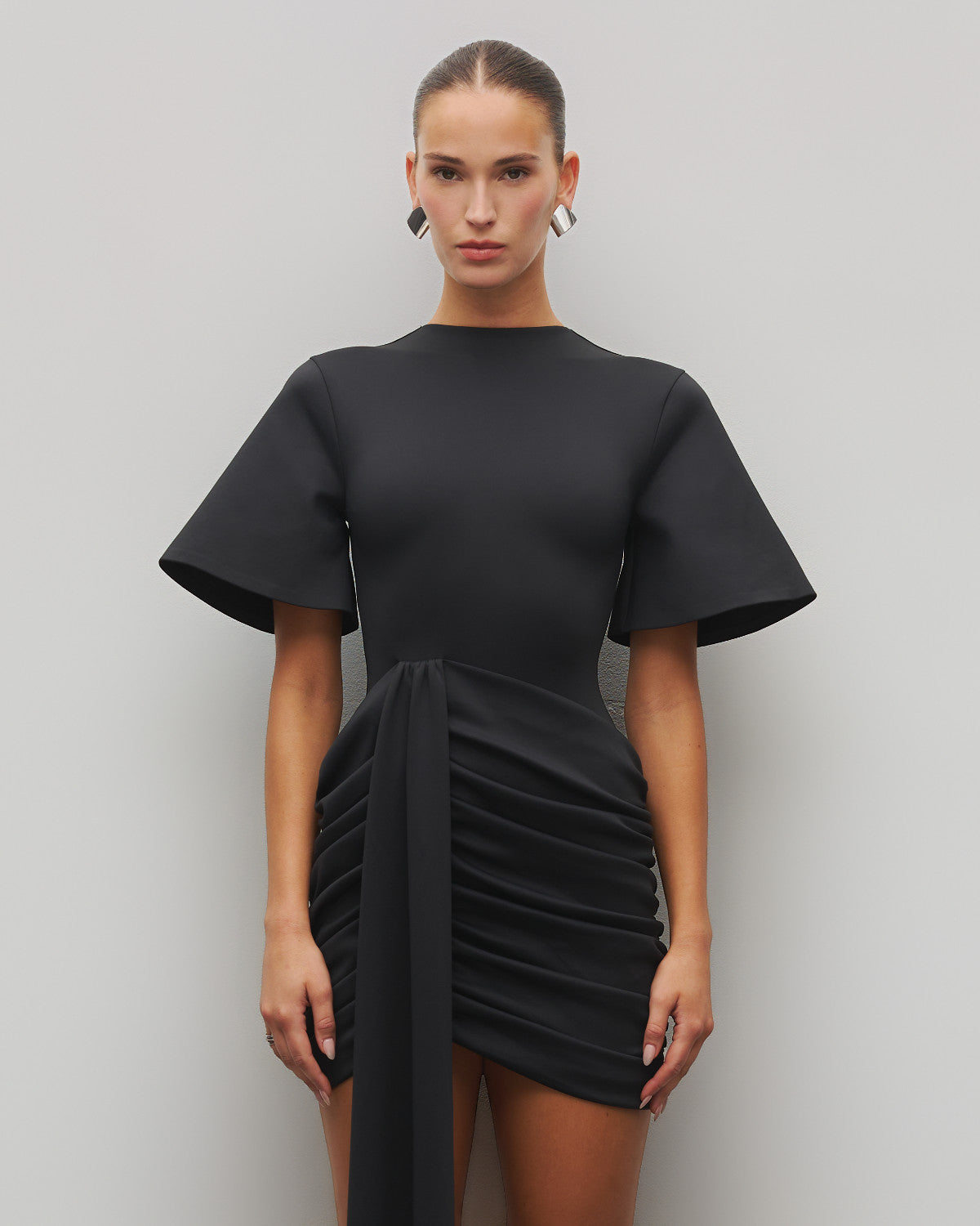 The Draped T-Shirt Mini Dress