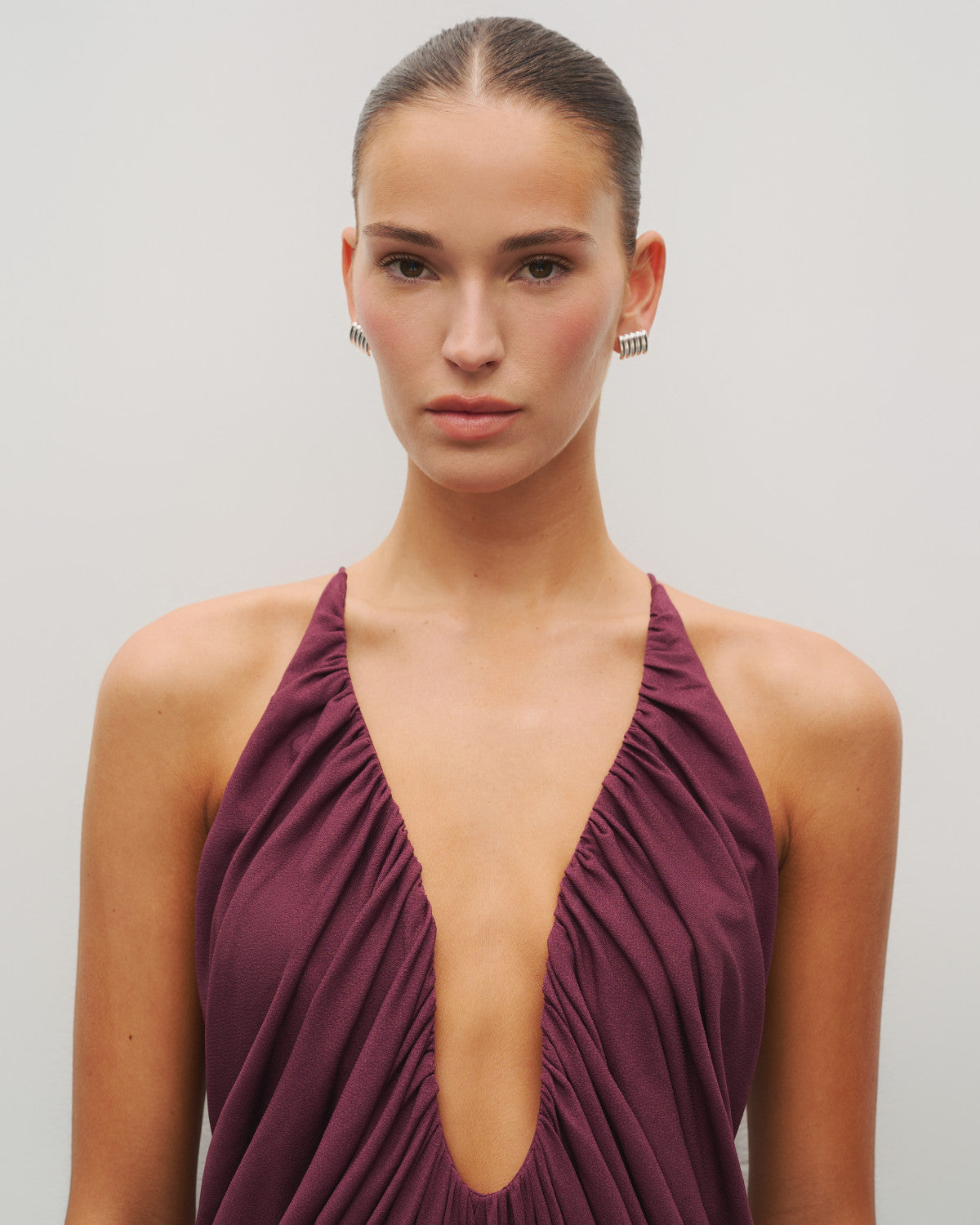 The Draped Halter Gown