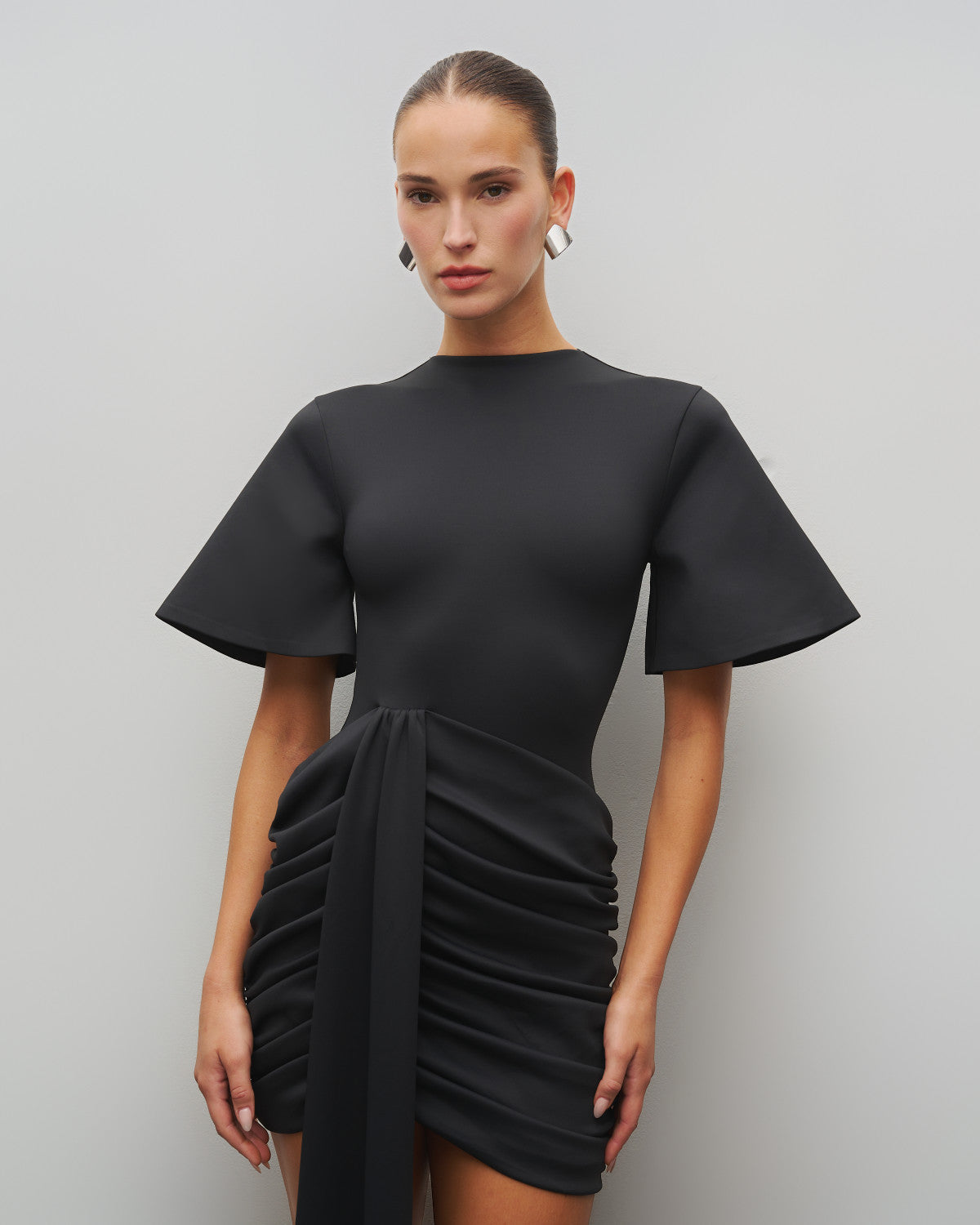 The Draped T-Shirt Mini Dress