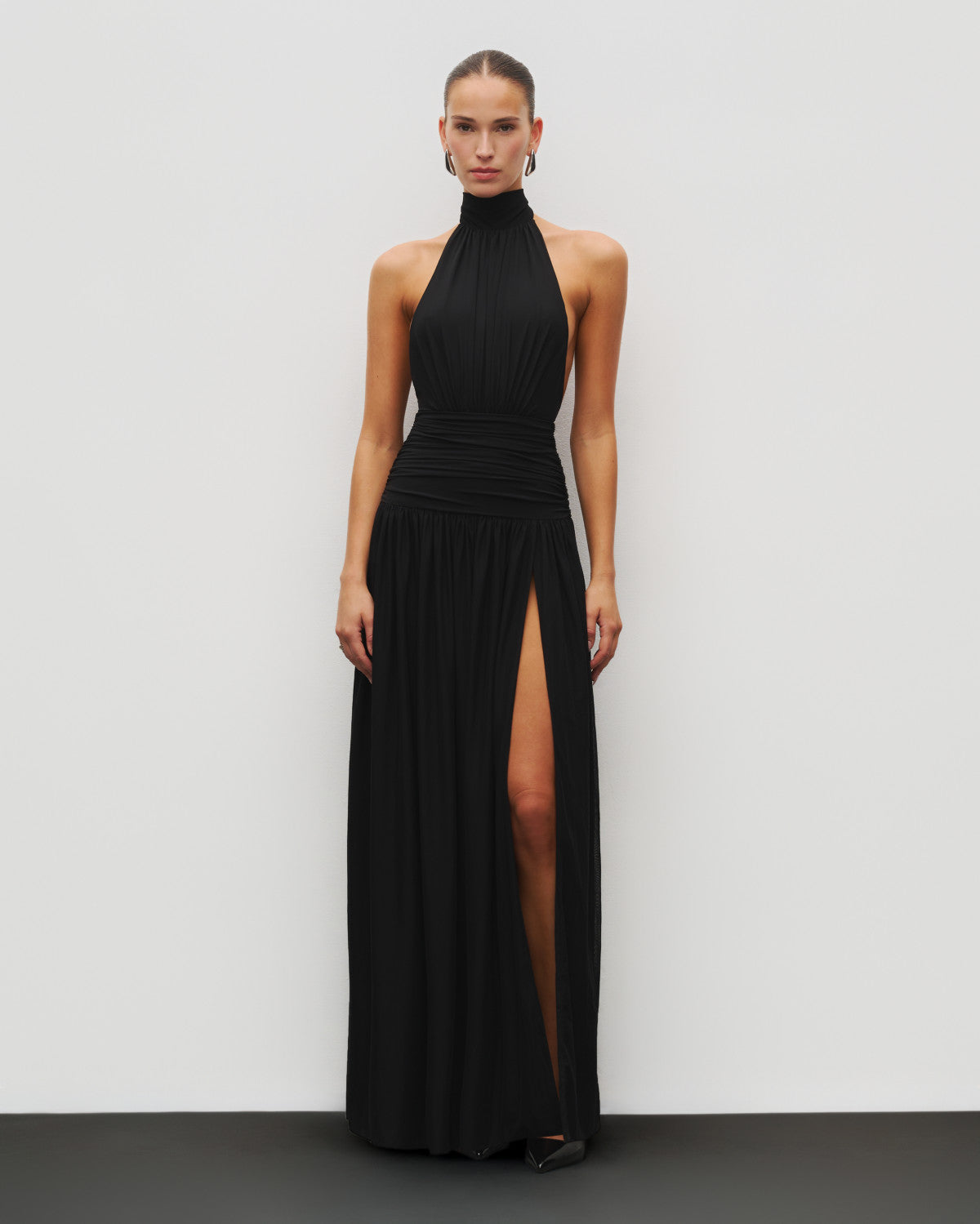 The Halter Slit Gown