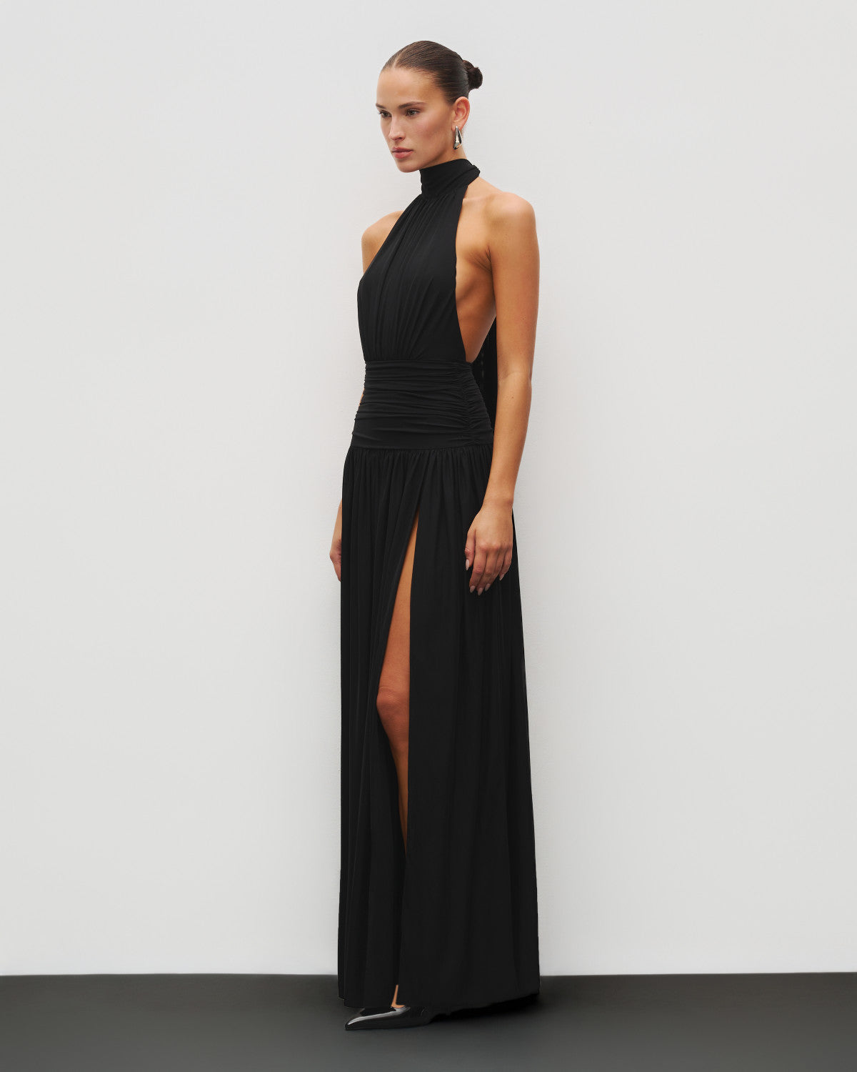 The Halter Slit Gown