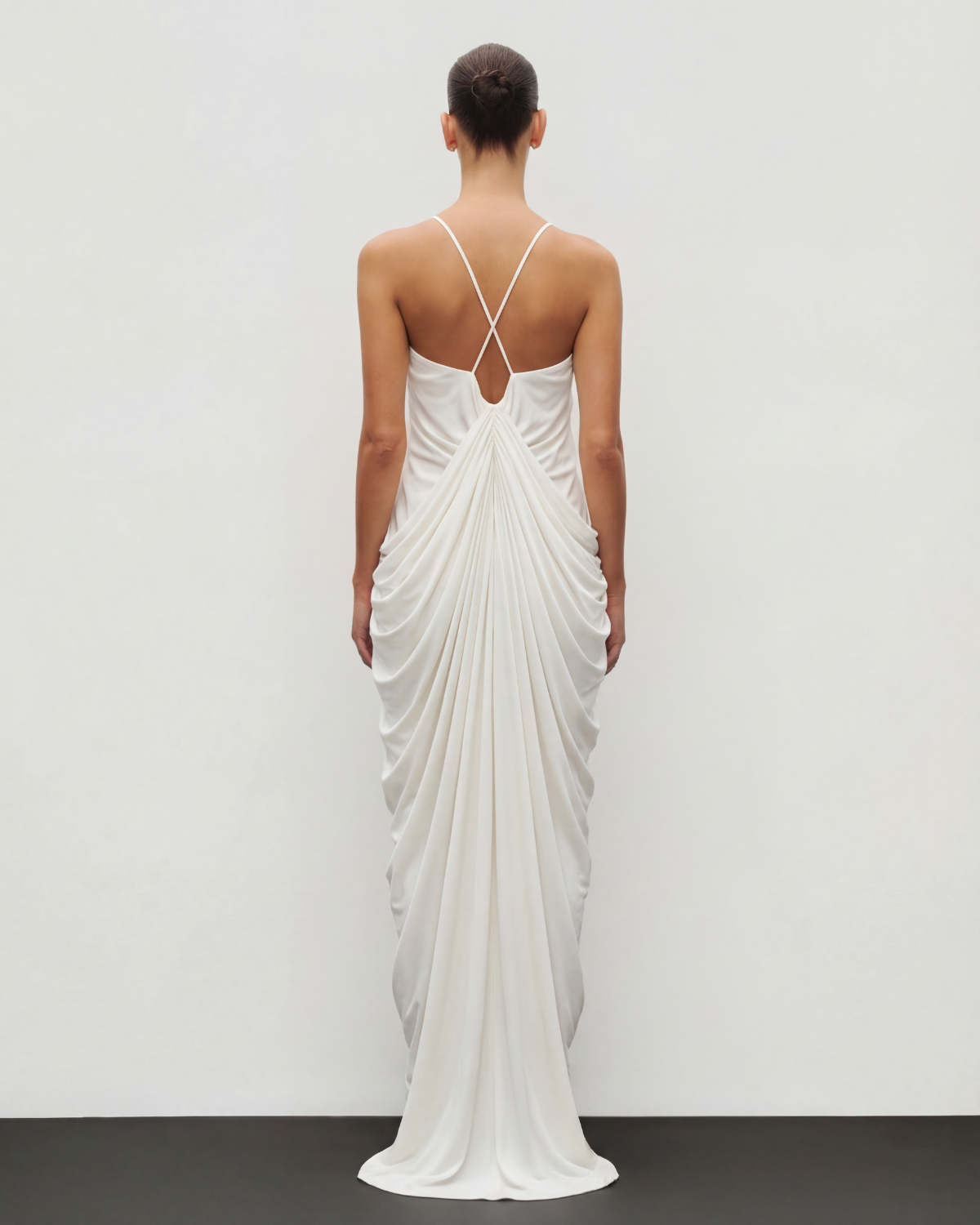 The Draped Halter Gown