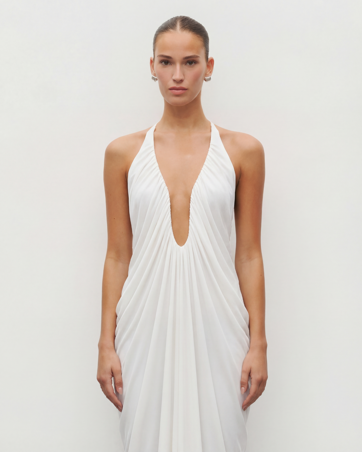 The Draped Halter Gown