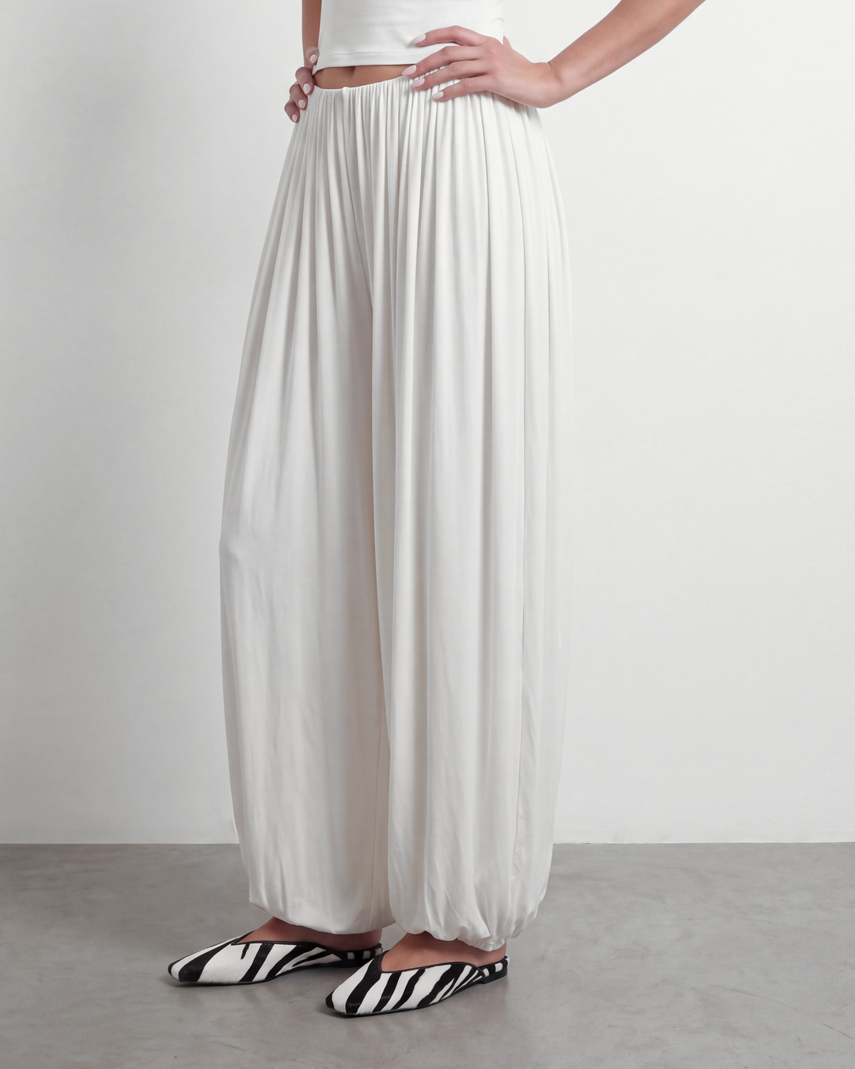 The Draped Balloon Pant