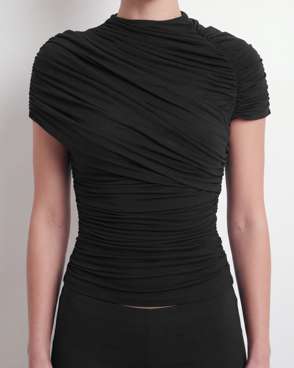 The Draped Shoulder Tee