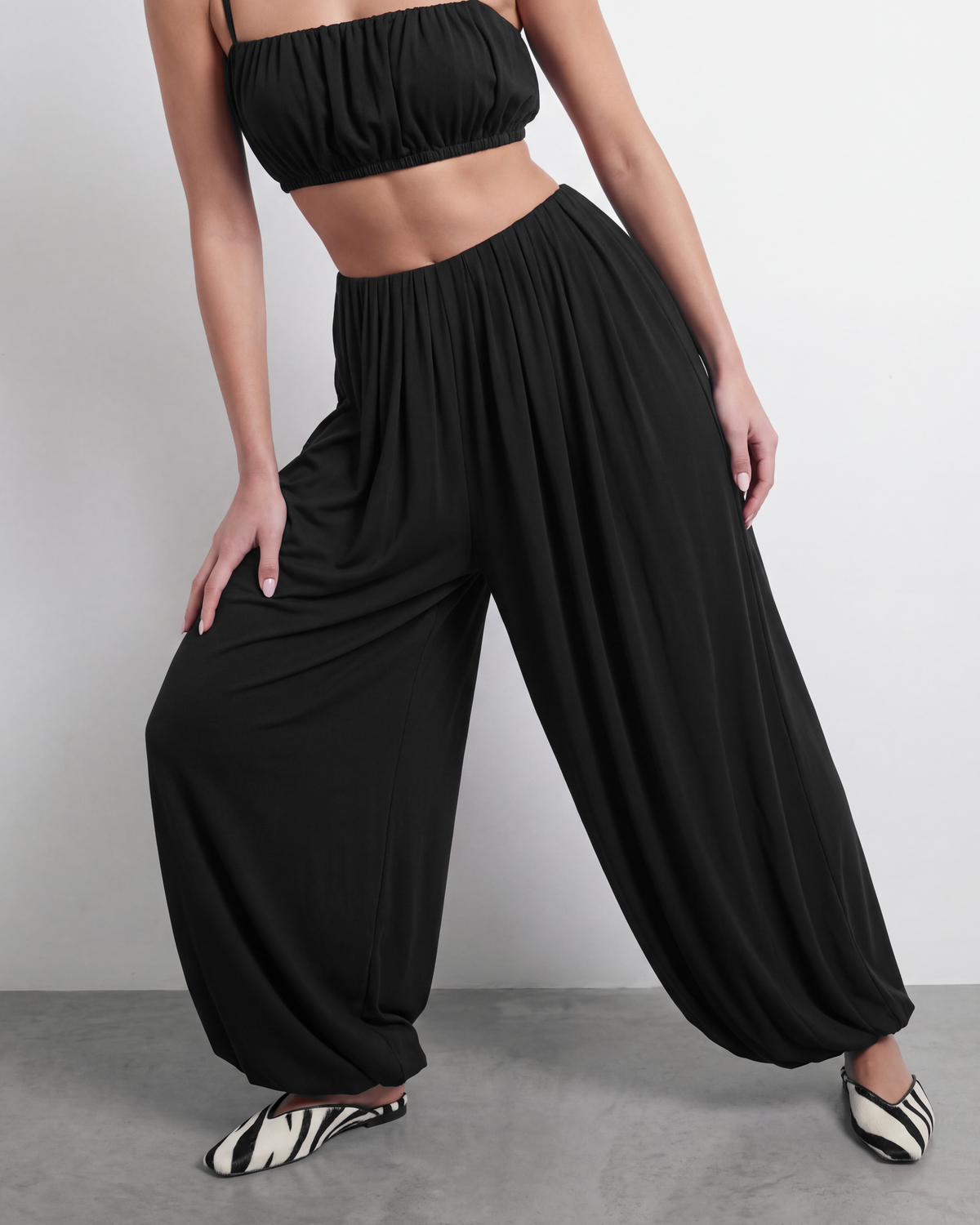 The Draped Balloon Pant