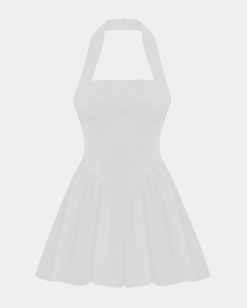The Contour Halter Mini Dress