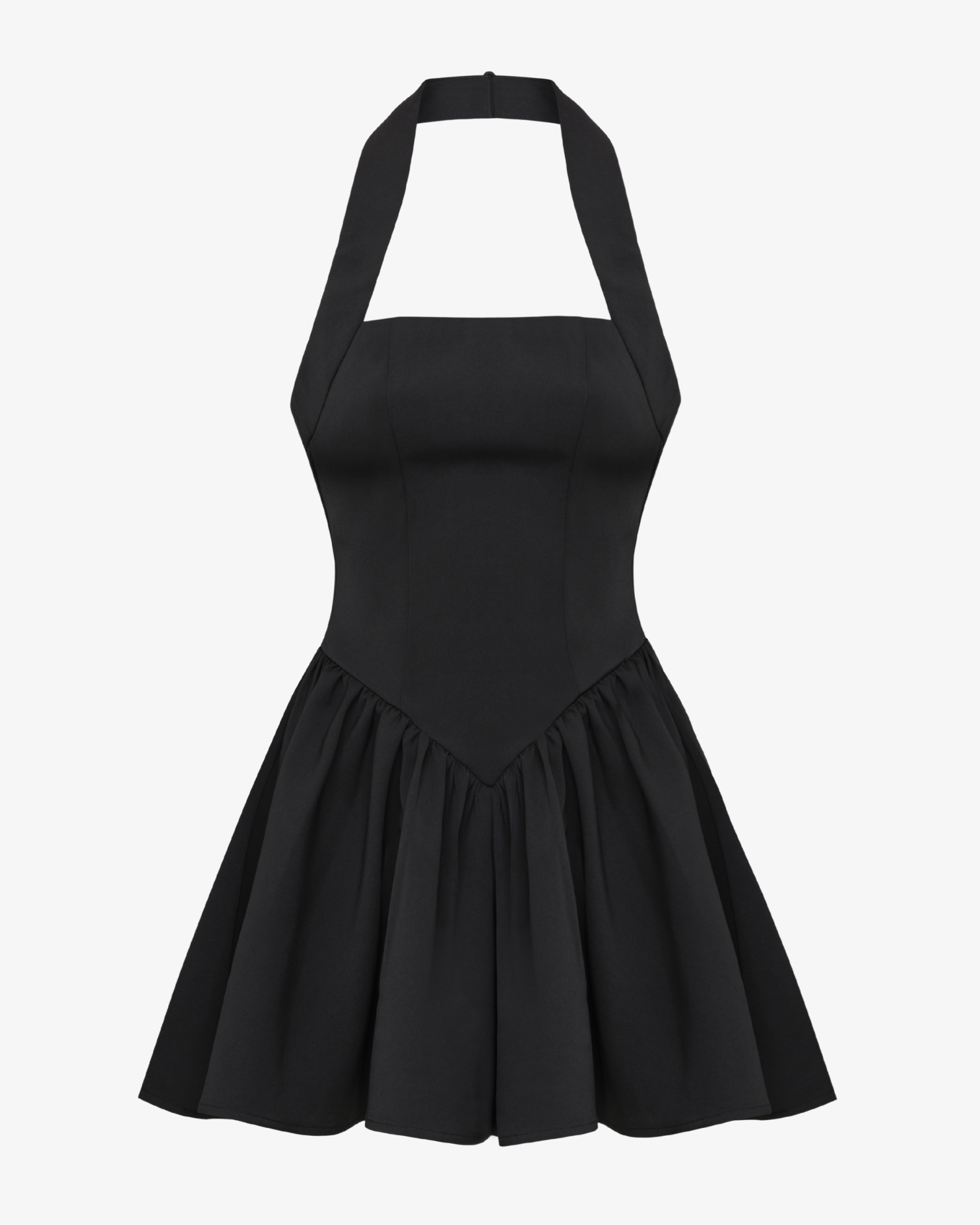 The Contour Halter Mini Dress